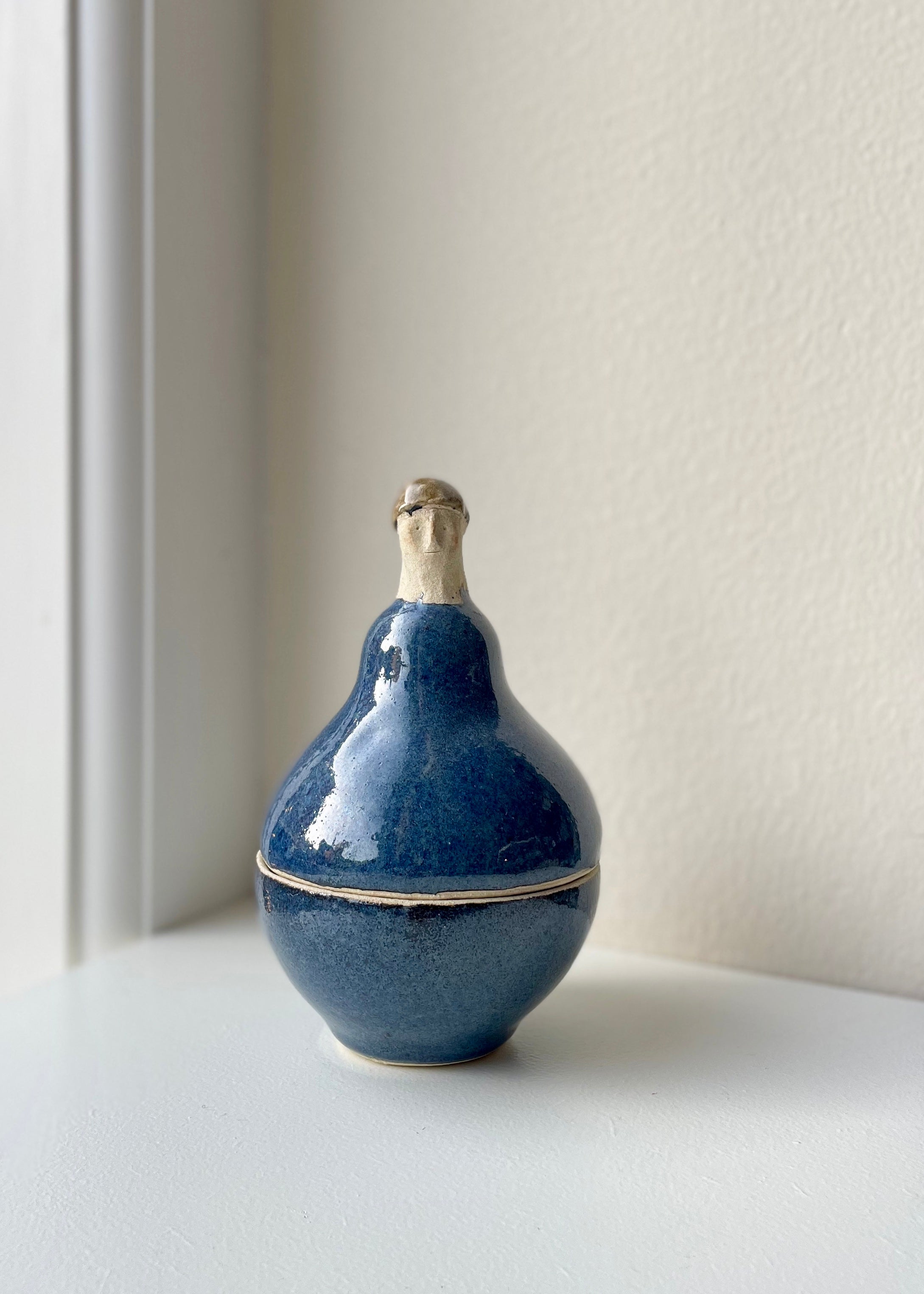 Ritsuko Imai Human Pot - Handmade Ceramic Planter for Succulents & Small Plants - Perfect for Home Decor, Office Desk & Gift Giving