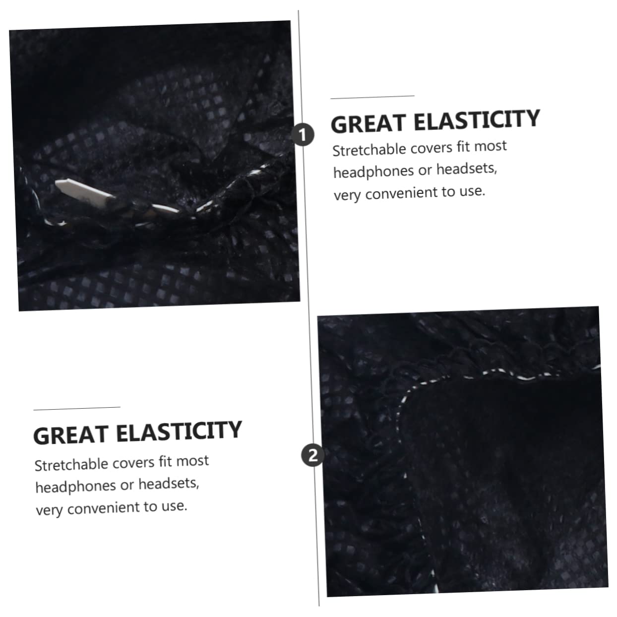 Hemobllo 200 Pcs Soft Comfortable Headphone Sleeves - Lightweight Headset Protector Covers for Earbuds, AirPods & Wireless Headphones - Perfect for Home, Office, Gym & Travel Use