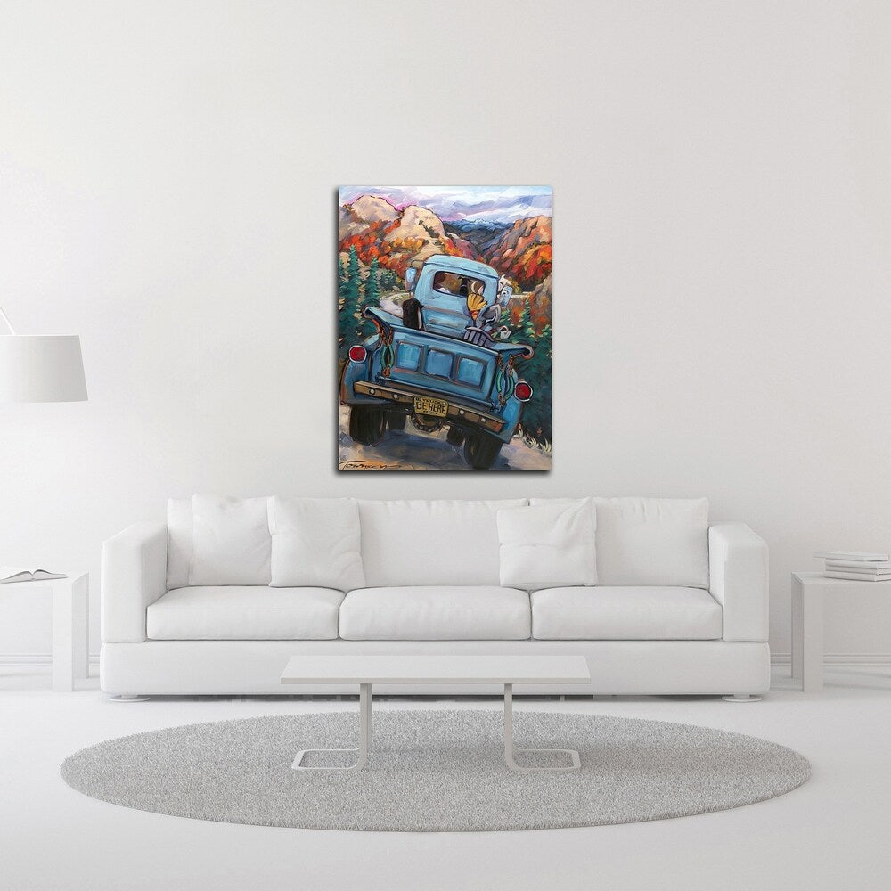 Be Here Now by CR Townsend - Premium Canvas Wall Art Print, Ready to Hang - Perfect for Living Room, Bedroom & Office Decor