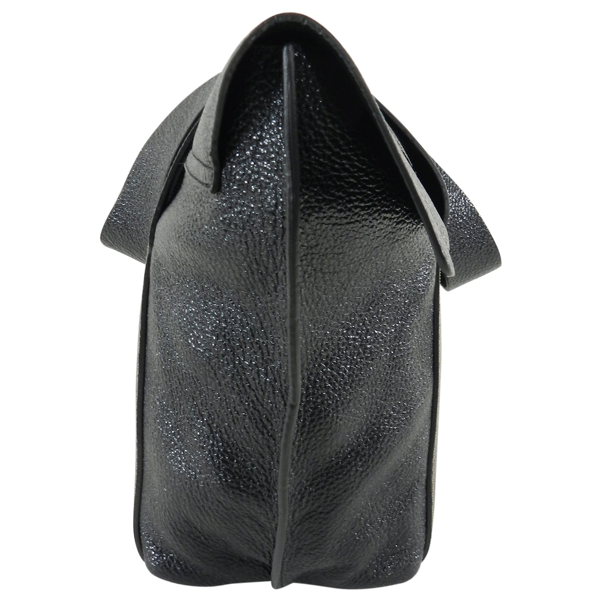Brunello Cucinelli Black Leather Tote Bag with Gold Chain Strap - Elegant Designer Handbag for Women, Perfect for Work, Travel & Evening Events