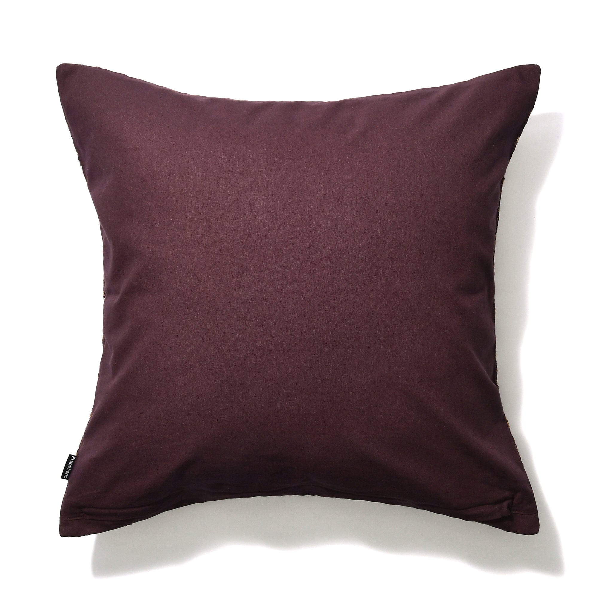 Elegant Dark Purple Flower Lace Cushion Cover 18x18 Inches - Perfect for Sofa, Bedroom Decor and Home Styling