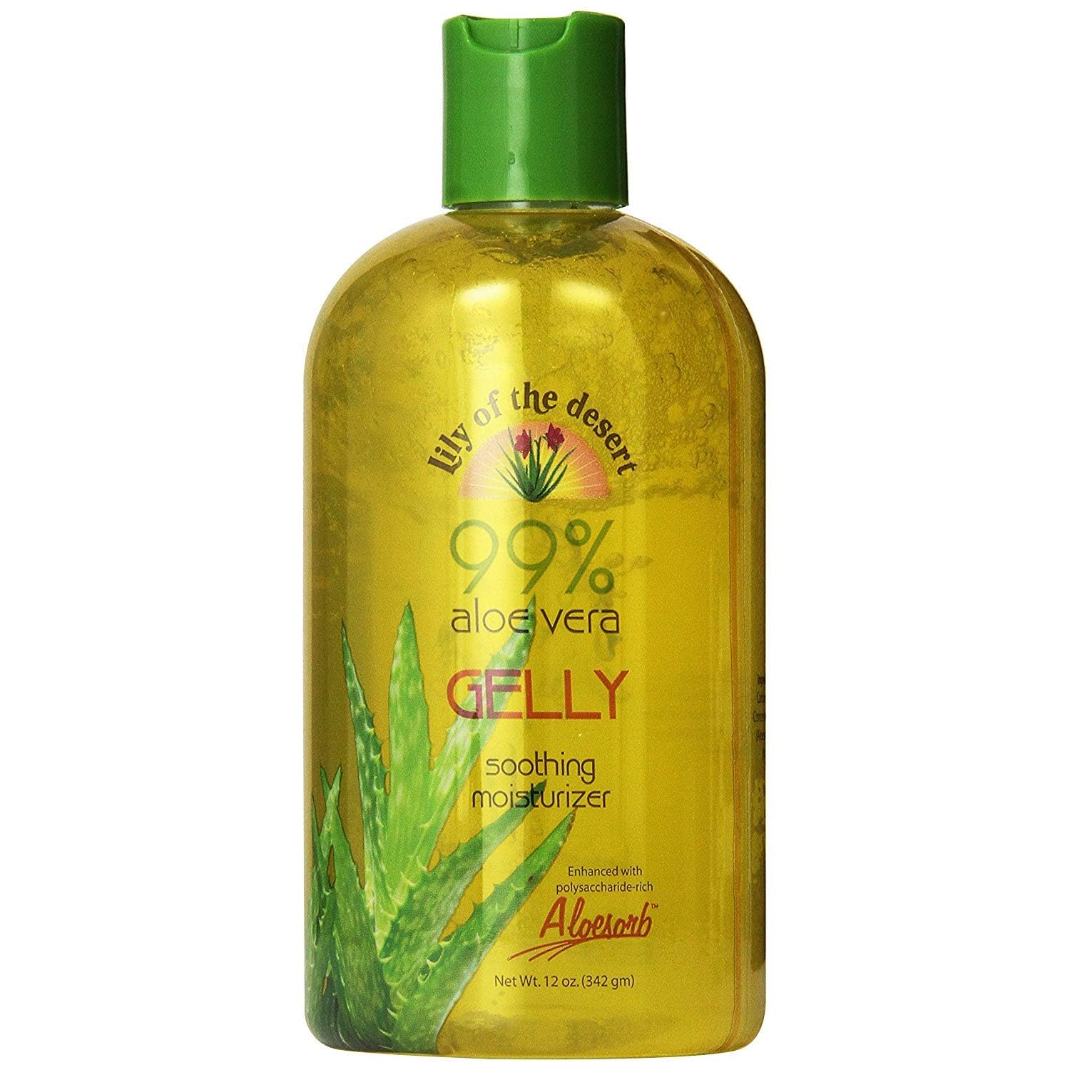 Lily of the Desert Aloe Vera Gelly - 12 oz (3 Pack) | 100% Pure Organic Aloe Vera Gel for Sunburn Relief, Skin Hydration & Hair Care | Perfect for After Sun Care, Daily Moisturizing & Scalp Treatment
