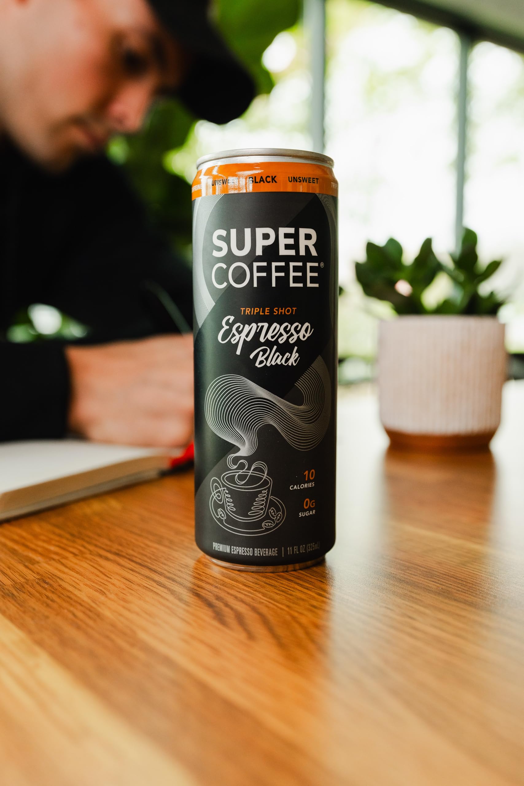 SUPER COFFEE Espresso & Cream Iced Keto Coffee - 0g Added Sugar, 90 Calories, 12 Pack (11 Fl Oz) | Protein Coffee Drink for Energy, Weight Loss & Keto Diet | Soy Free, Gluten Free | Perfect for Morning Boost, Workout Fuel & Office Refreshment