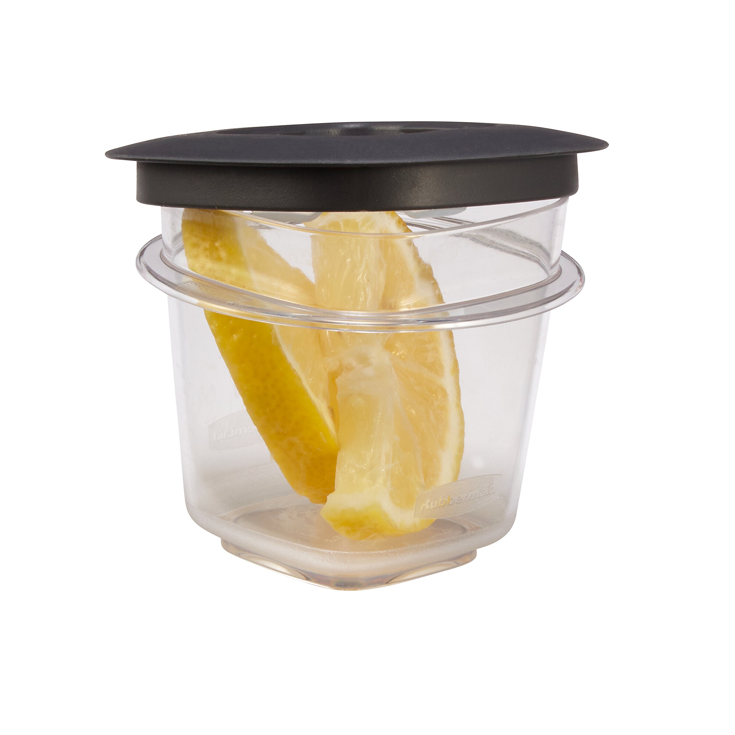 Rubbermaid Premier Easy Find Lids Food Storage Containers - 2 Pack (0.5 Cup, Gray) | Airtight Kitchen Organization for Leftovers, Meal Prep & Pantry Storage