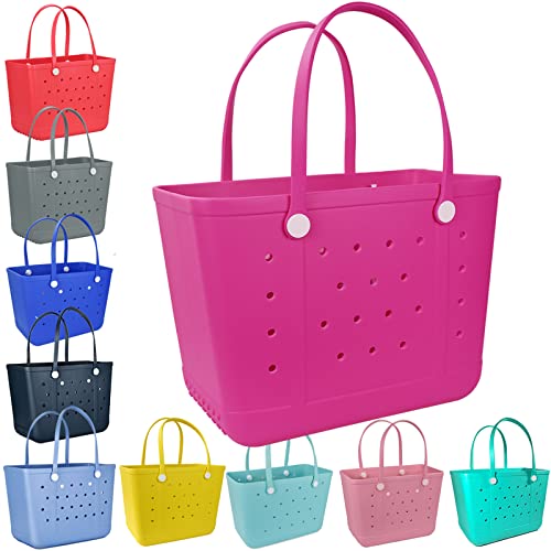 Extra Large Beach Bag - Oversized Waterproof Tote for Travel, Pool & Gym | Durable Washable Open Tote Bag for Women & Men | Perfect for Beach Vacations, Shopping & Sports Gear