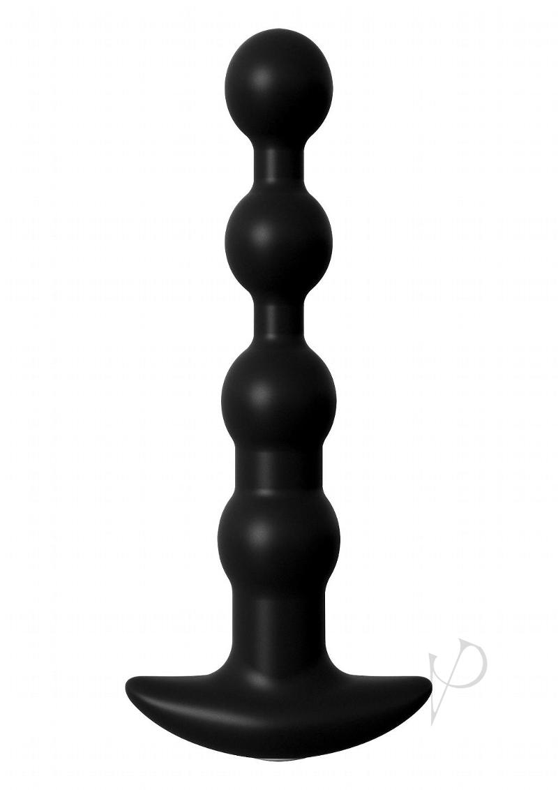 Premium Silicone Rechargeable Anal Beads for Adults - Black | Anal Fantasy Elite | Waterproof & Body-Safe | Perfect for Couples Play & Solo Exploration