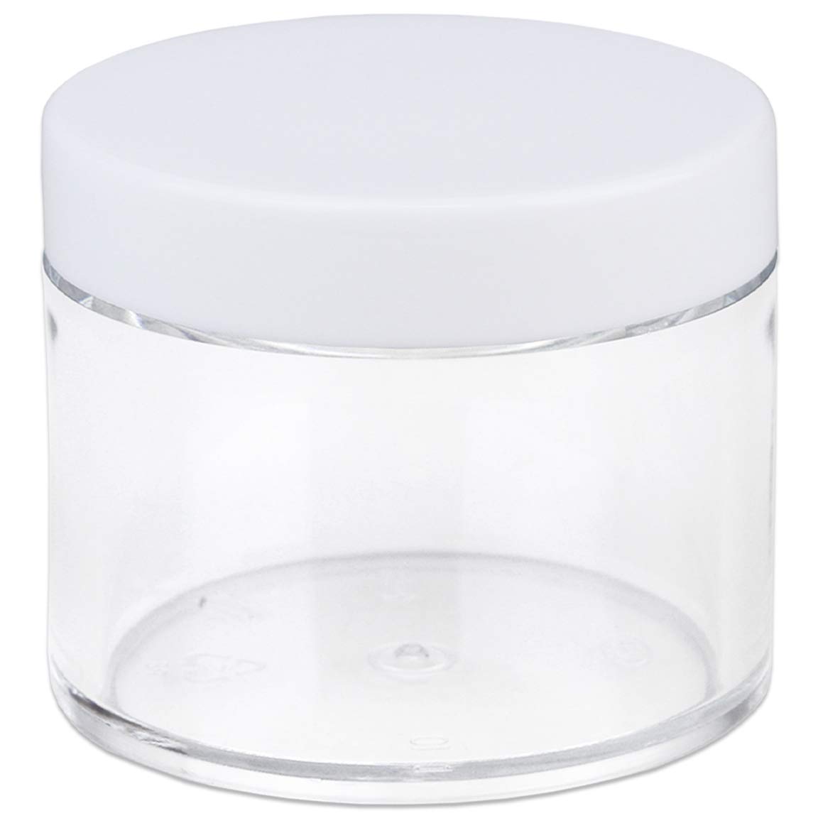 Beauticom 60 Grams (2 Oz) Clear Leak-Proof Plastic Jars with White Lids - Travel-Friendly Cosmetic Containers for Makeup, Lotion, Creams, Oils & Salves (Pack of 384) - Perfect for Home, Salon & DIY Beauty Products Storage