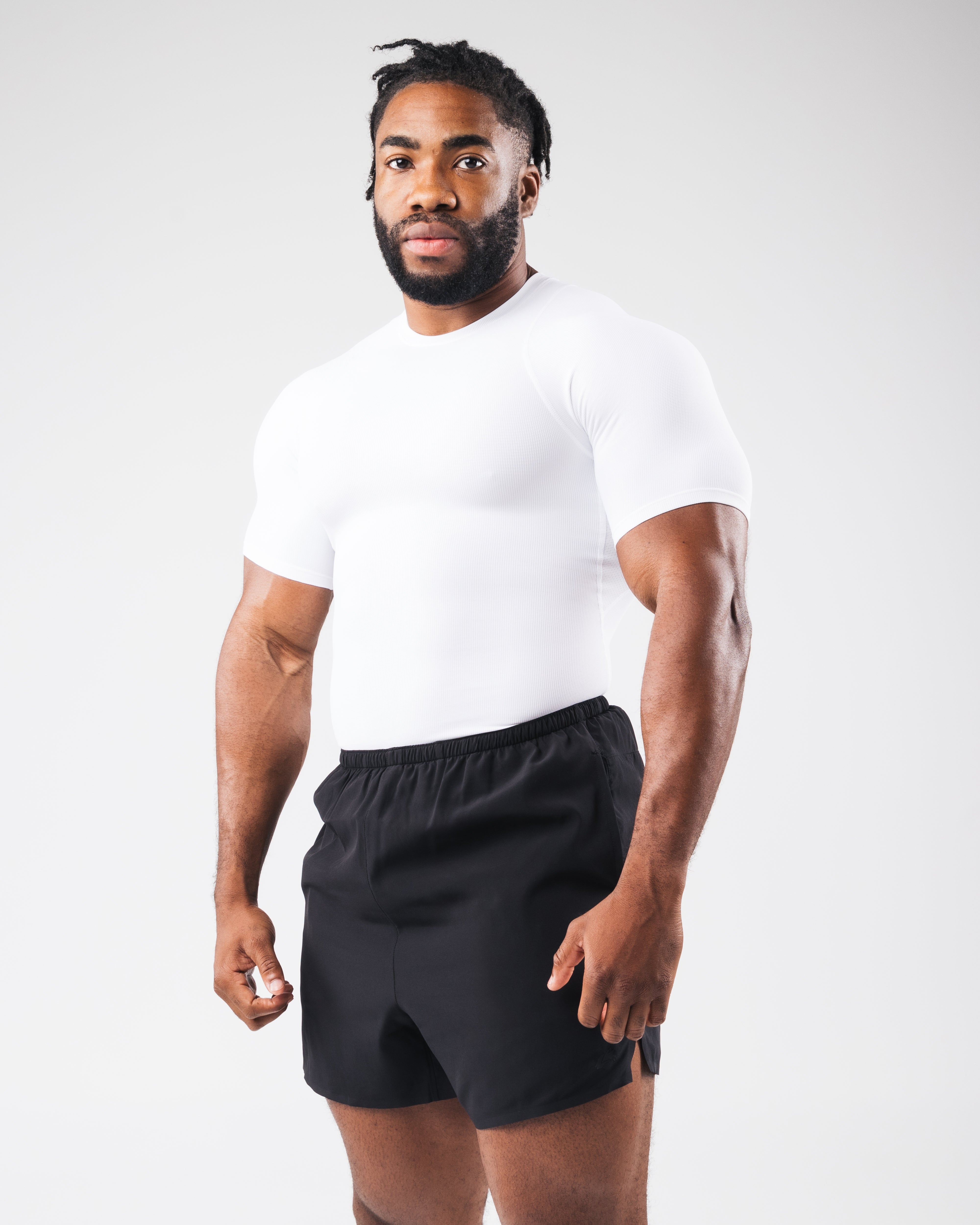 High Performance Power Short Sleeve T-Shirt - Breathable White Workout Top for Men & Women | Gym, Running & Casual Wear
