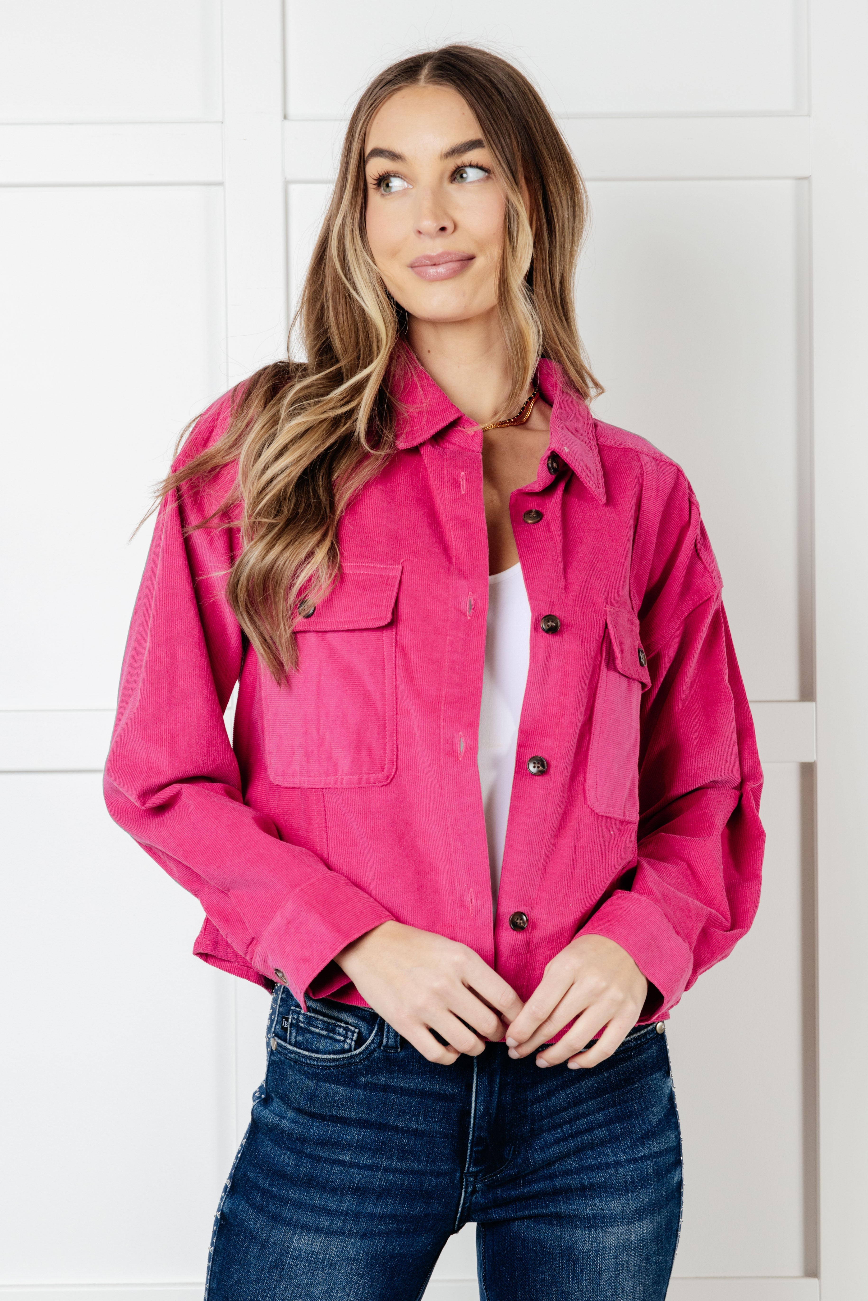 Stylish Pink Jacket for Women - Trendy Lightweight Outerwear for Spring & Fall - Perfect for Casual Outings, Travel & Layering