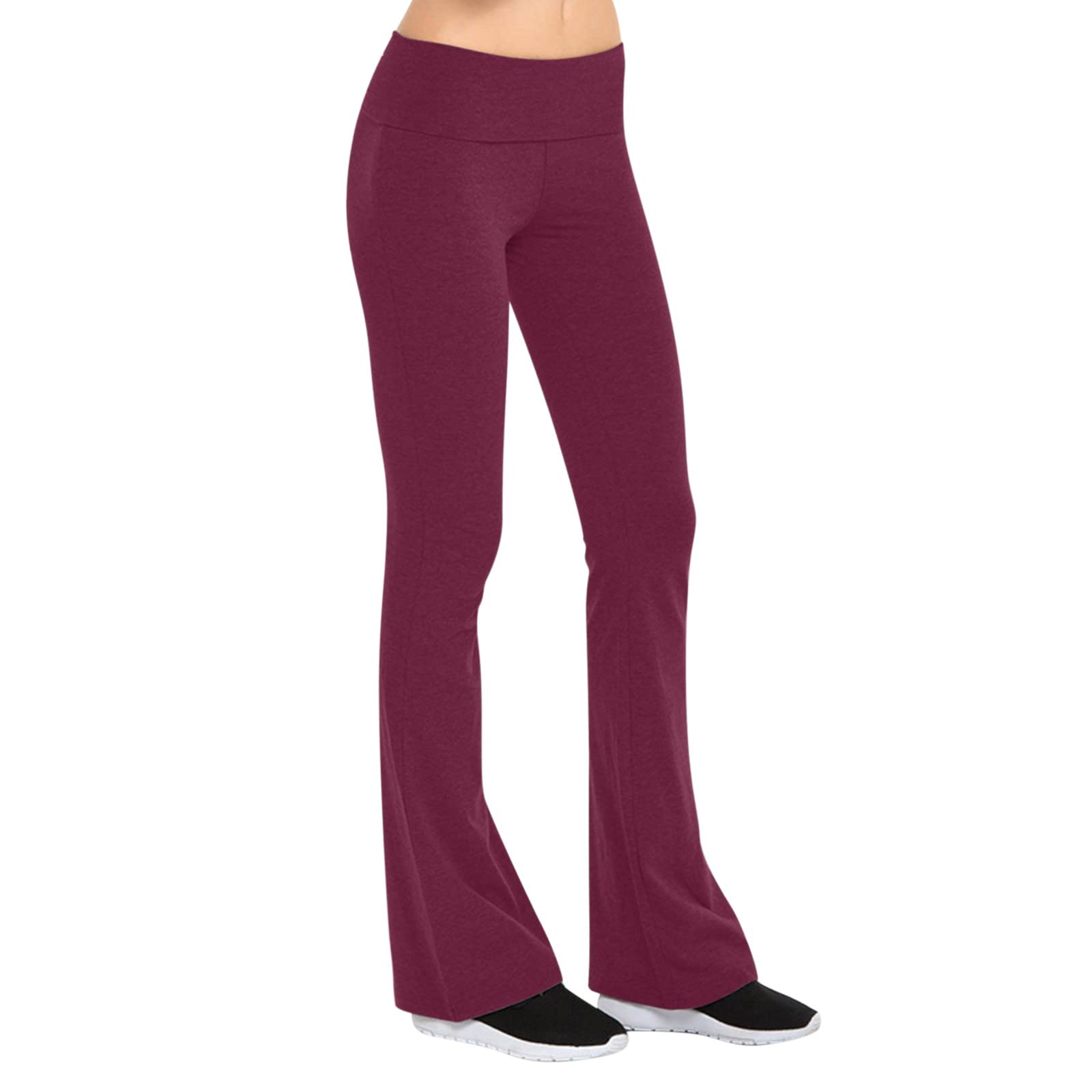 Women's High Waist Bootcut Yoga Pants - Flare Leggings for Workout & Butt Lifting - Stretchy Athletic Flared Pants for Running, Gym & Casual Wear