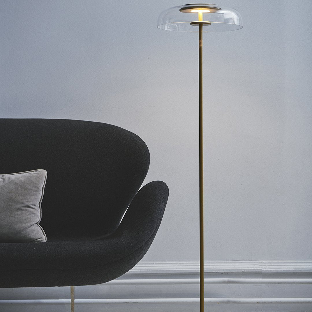 Blossi Modern LED Floor Lamp with Remote Control - Adjustable Brightness & Color Temperature for Living Room, Bedroom, or Office Lighting