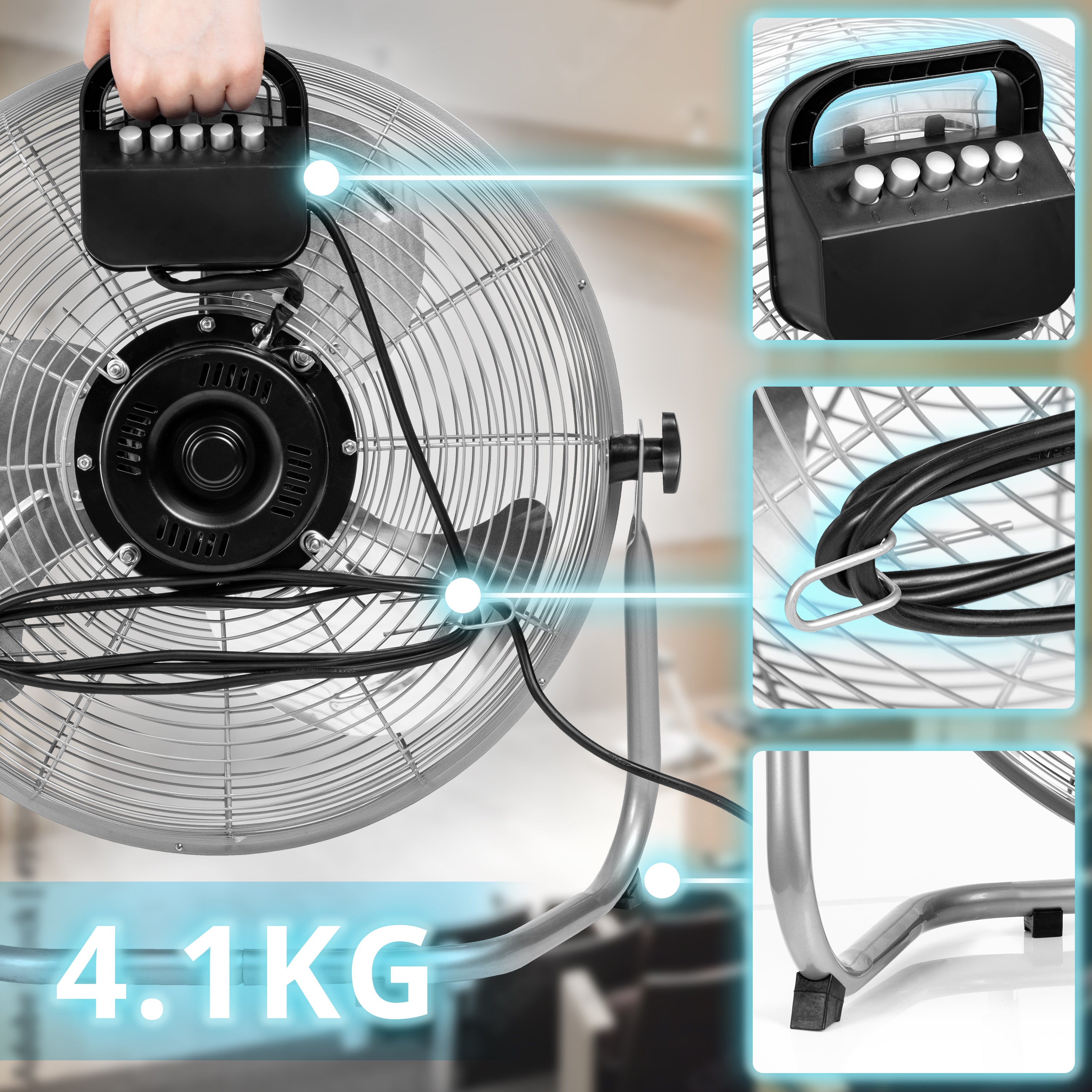 Duronic FN16 High Velocity Floor Fan - 16