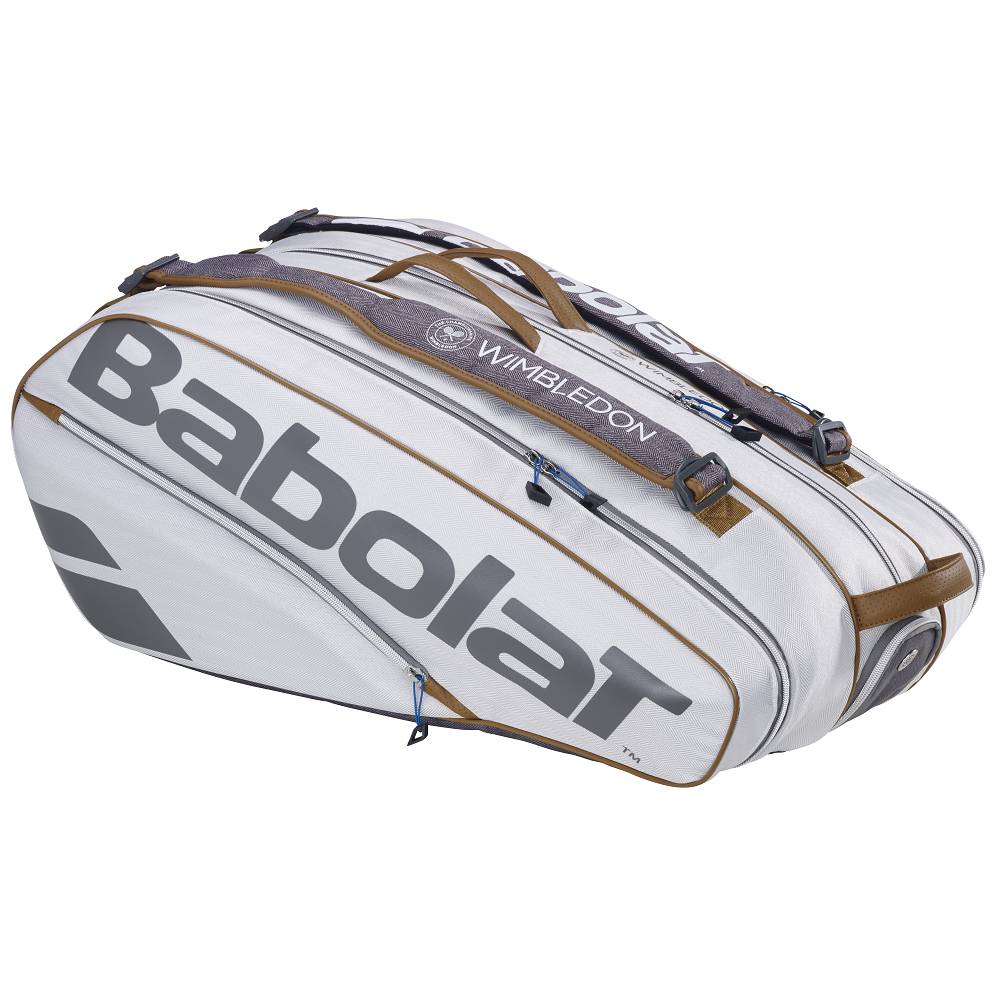 Babolat Pure Wimbledon 9-Pack Tennis Racquet Bag - Premium Tennis Gear for Players & Tournament Use