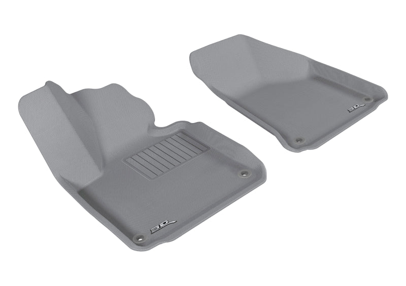 3D MAXpider Custom Fit Floor Mats for 2006-2013 Audi A3 - 1st Row Kagu Series All-Weather Protection (Gray) - Perfect for Daily Commuting, Road Trips & Winter Driving
