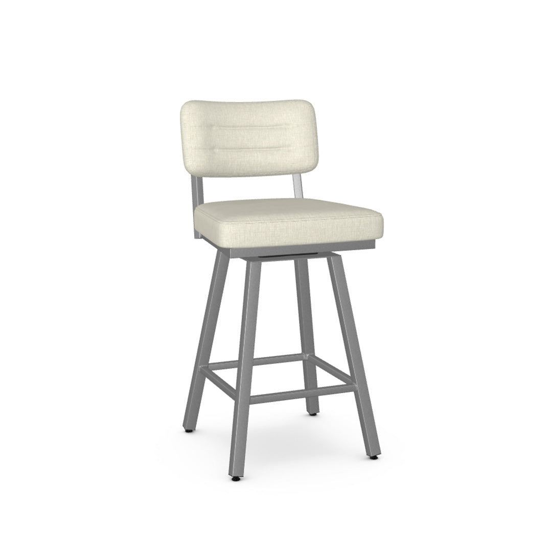 Phoebe Swivel Counter Stool - Adjustable Height Bar Stool with 360° Rotation for Kitchen Island, Breakfast Nook & Home Bar - Modern Dining Furniture for Small Spaces