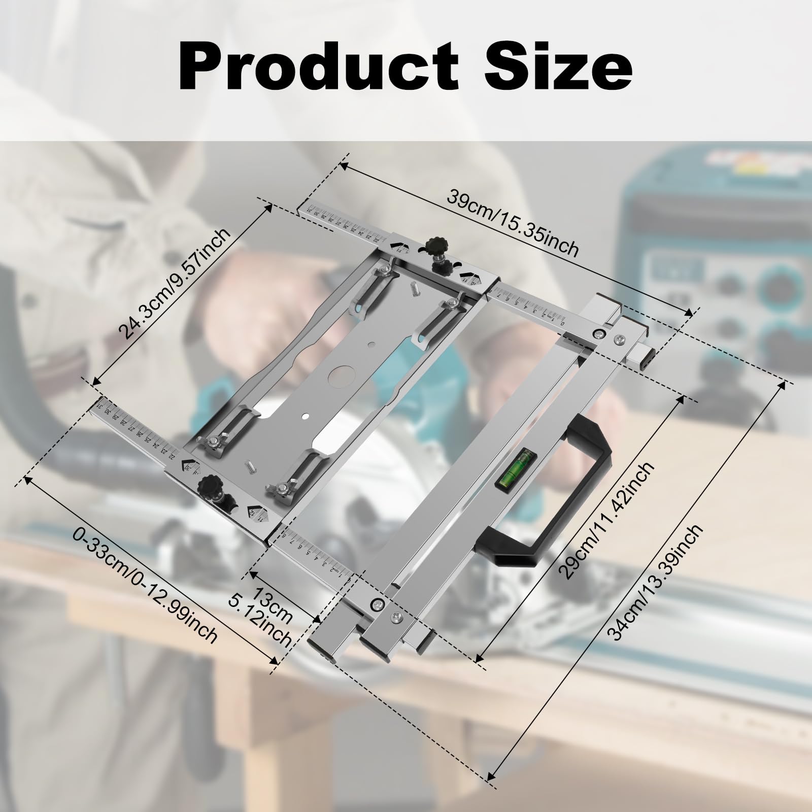 Stainless Steel Edge Guide Positioning Tool for Woodworking - Multi-Function Cutting Machine Guide with Adjustable Frame for Precise Cuts | Perfect for DIY Projects, Cabinet Making & Crafting