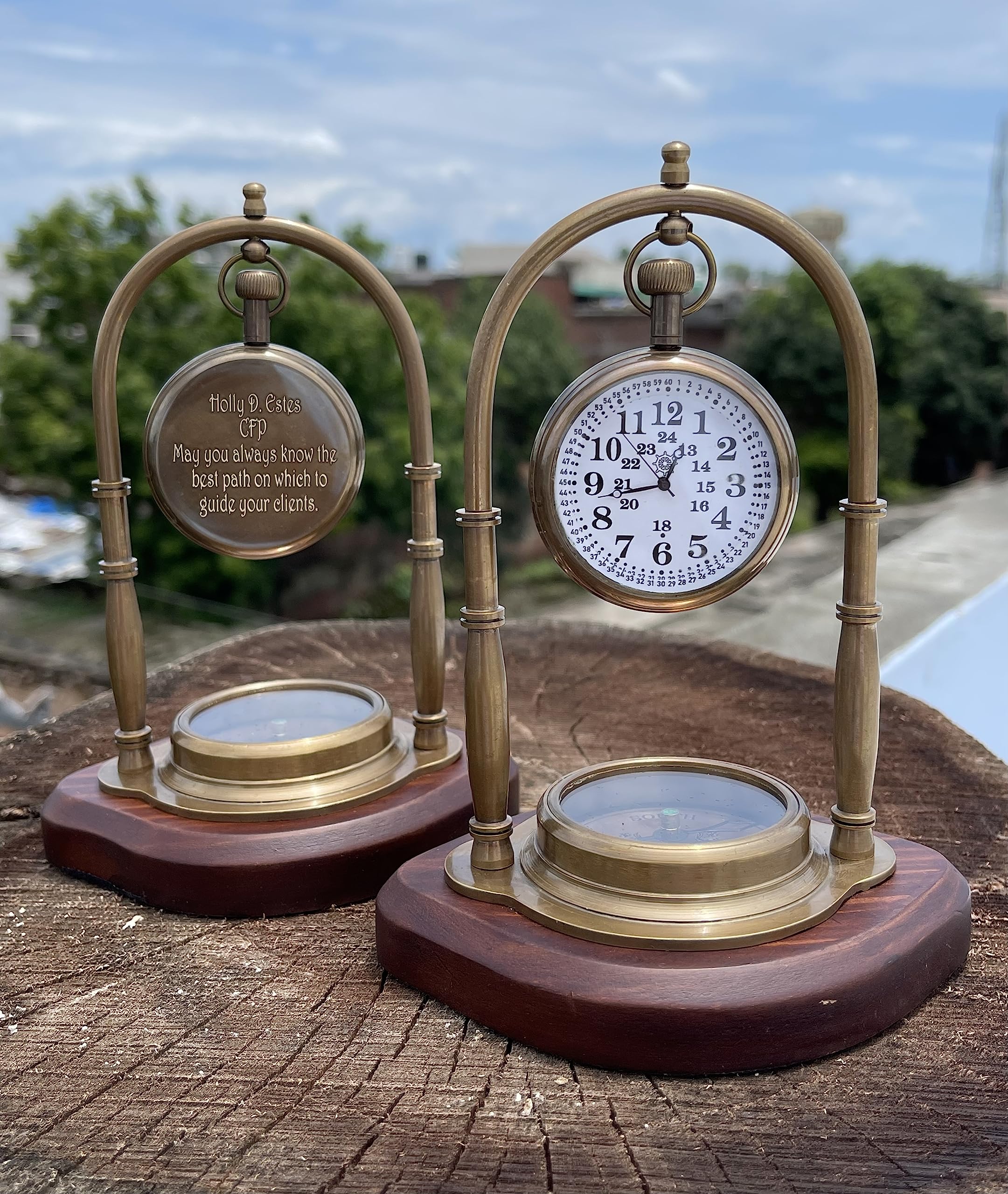 Personalized Vintage Engraved Compass - Antique Working Compass for Graduation, Anniversary, Baptism, Boy Scout & Christmas Gifts | Perfect for Outdoor Adventures, Hiking & Navigation