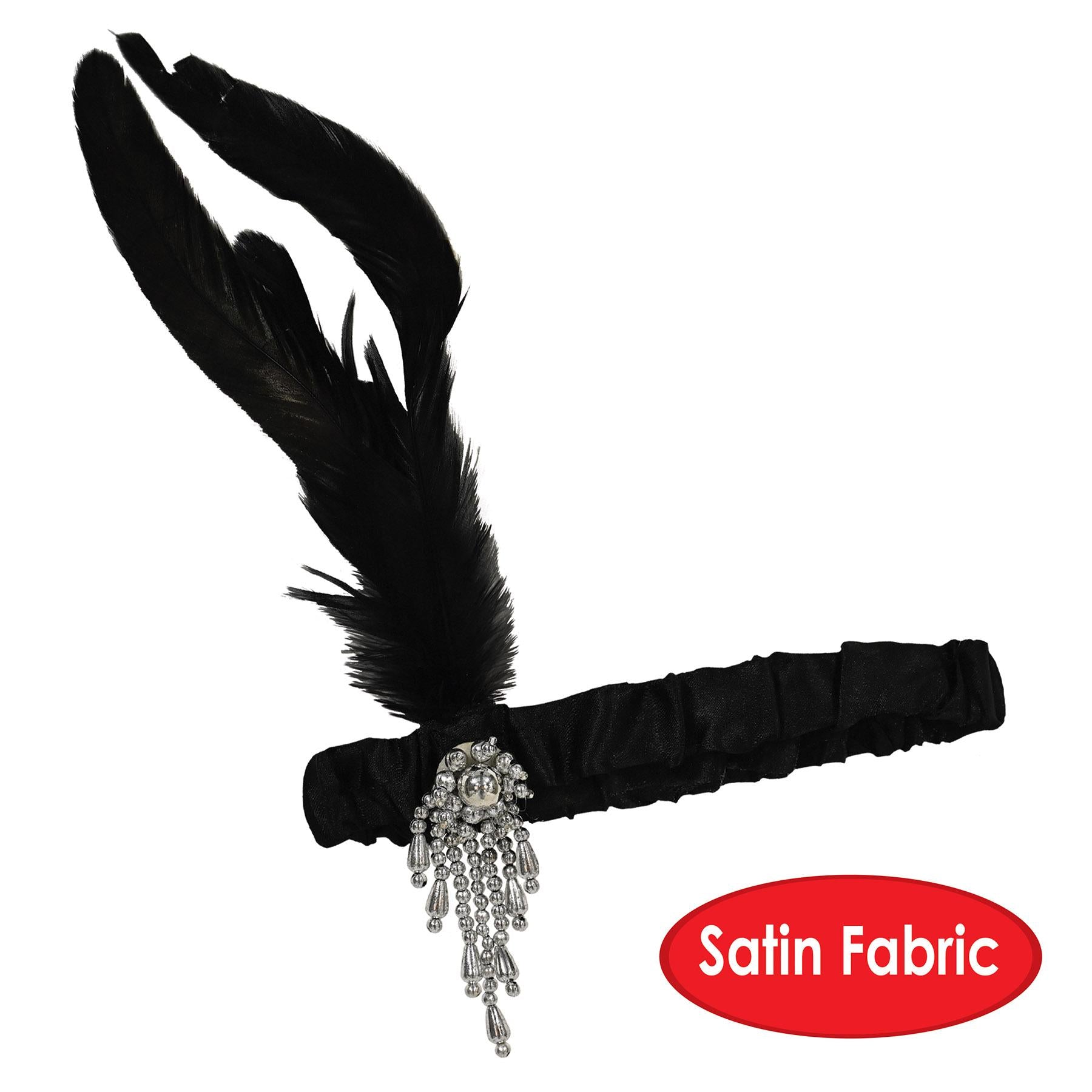 12 Pack Beistle Flapper Headbands - Black Roaring 20s Gatsby Party Headpieces for Women, Halloween Costume Accessories & Themed Events