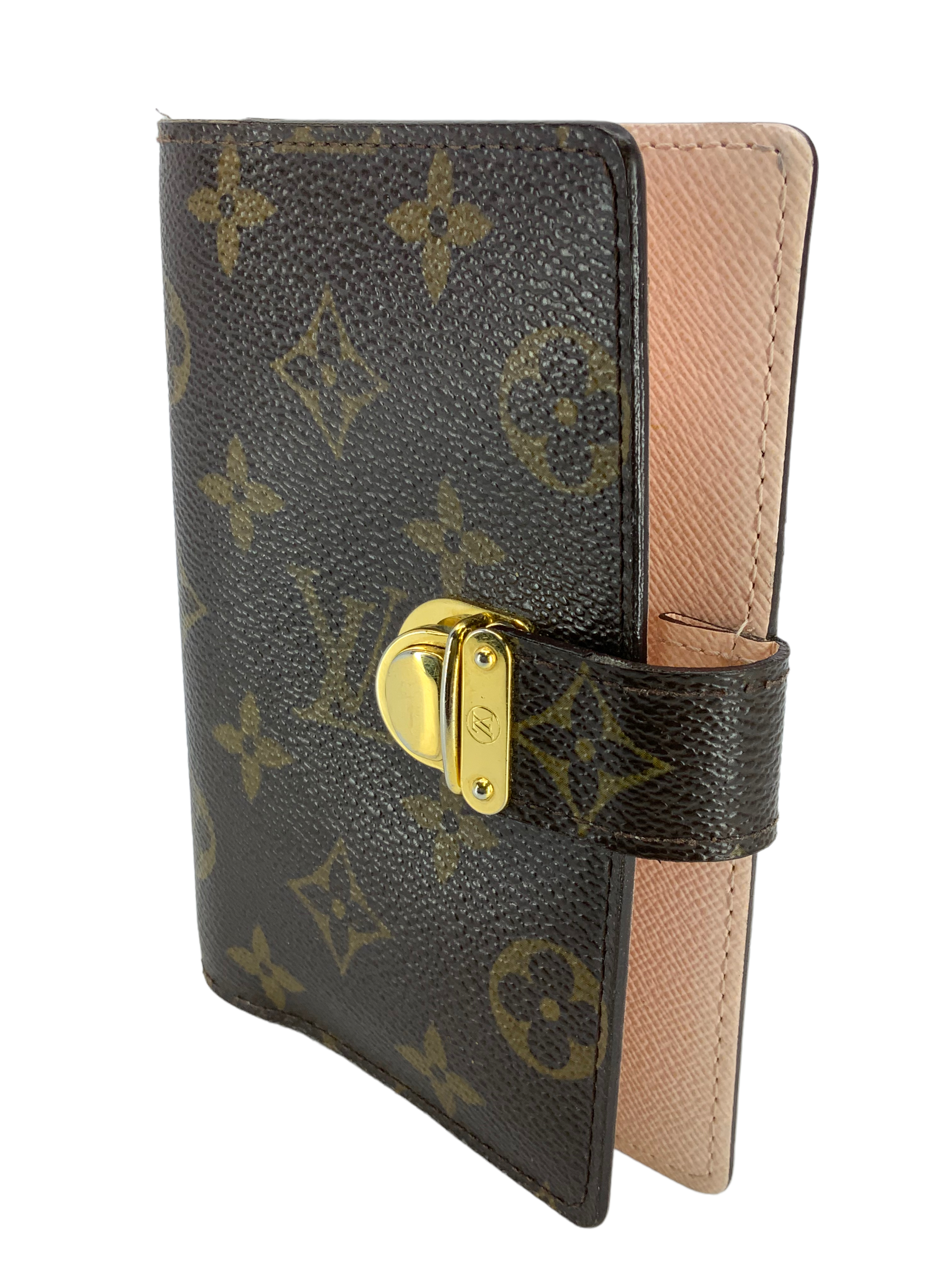 Authentic Louis Vuitton Monogram Canvas Agenda PM Wallet Organizer - Luxury Slim Checkbook Cover for Women & Men - Perfect for Business, Travel & Daily Use