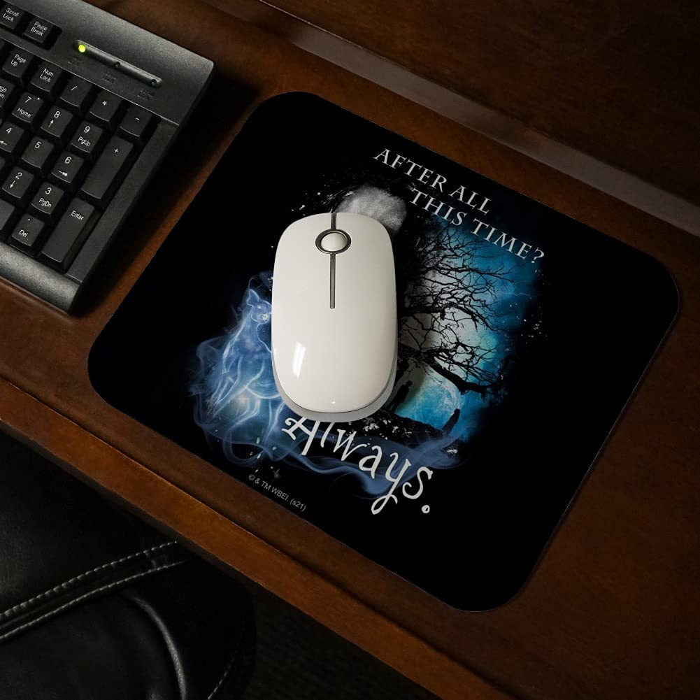 Harry Potter Always Low Profile Thin Mouse Pad - Gaming & Office Desk Mat for PC, Laptop - Non-Slip Rubber Base - Perfect for Work, Study & Gaming Setup