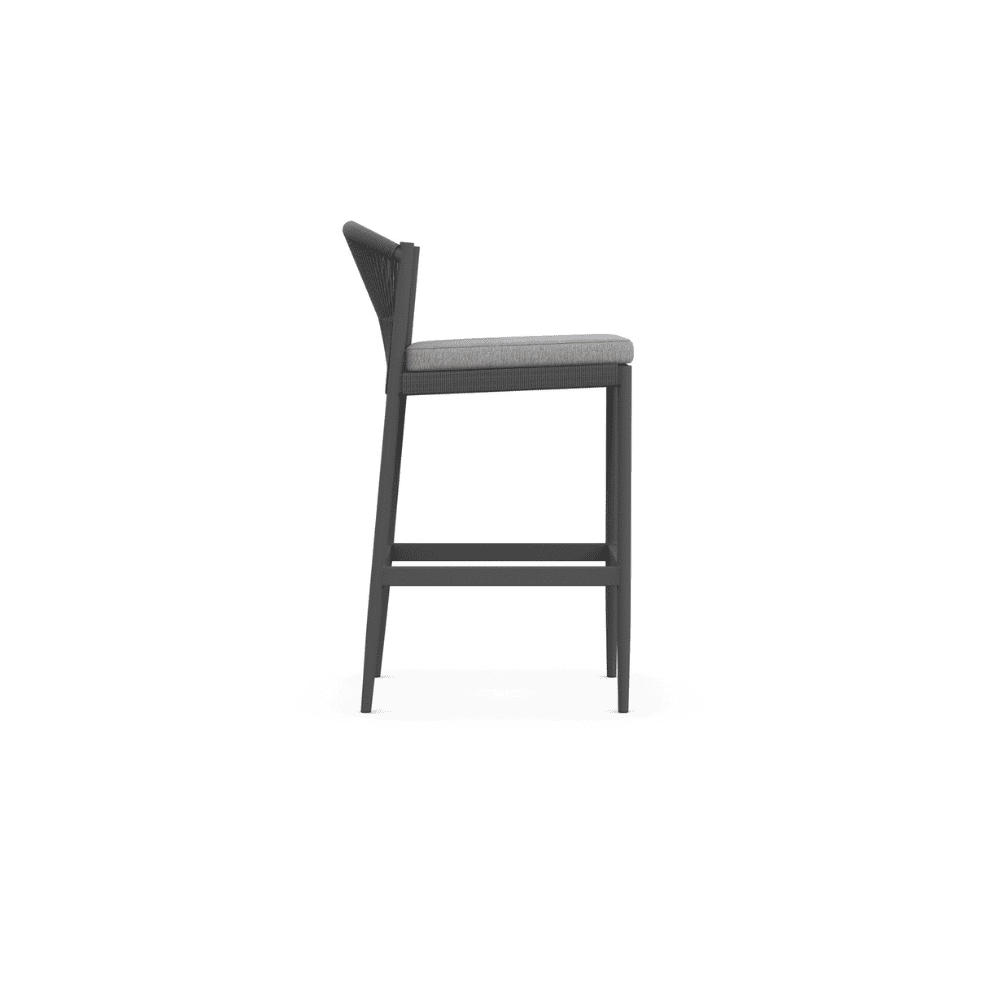 Premium Catalina Outdoor Bar Stool - Weather-Resistant Patio Bar Height Chair for Backyard, Poolside & Deck - Adjustable Height Counter Stool for Outdoor Entertaining