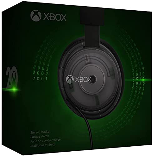 Xbox Stereo Headset: 20th Anniversary Special Edition – Compatible with Xbox Series X|S, Xbox One, and Windows – Perfect for Gaming, Streaming, and Virtual Meetings