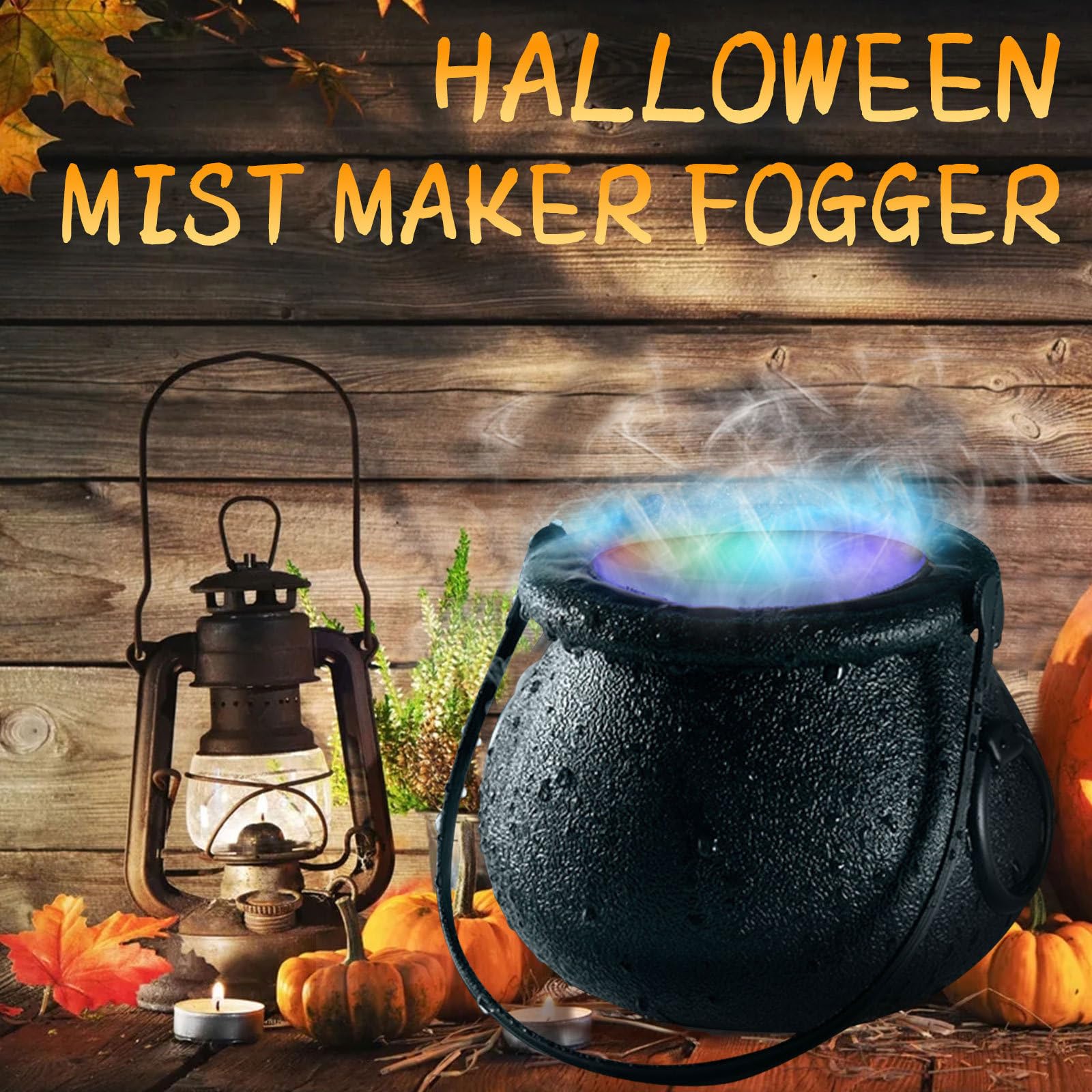 Mini Halloween Fog Machine with 8