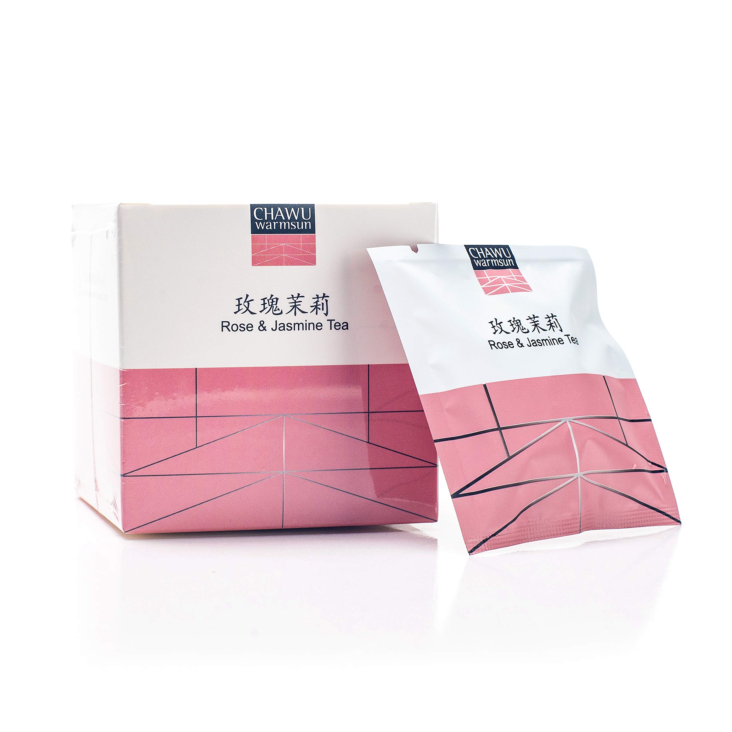 Premium Rose & Jasmine Green Tea Bags - 16 Tea Bags (8 Count/Box, Pack of 2) | Natural Rose Buds with Jasmine Loose Leaf | Perfect for Relaxation, Afternoon Tea & Gifts