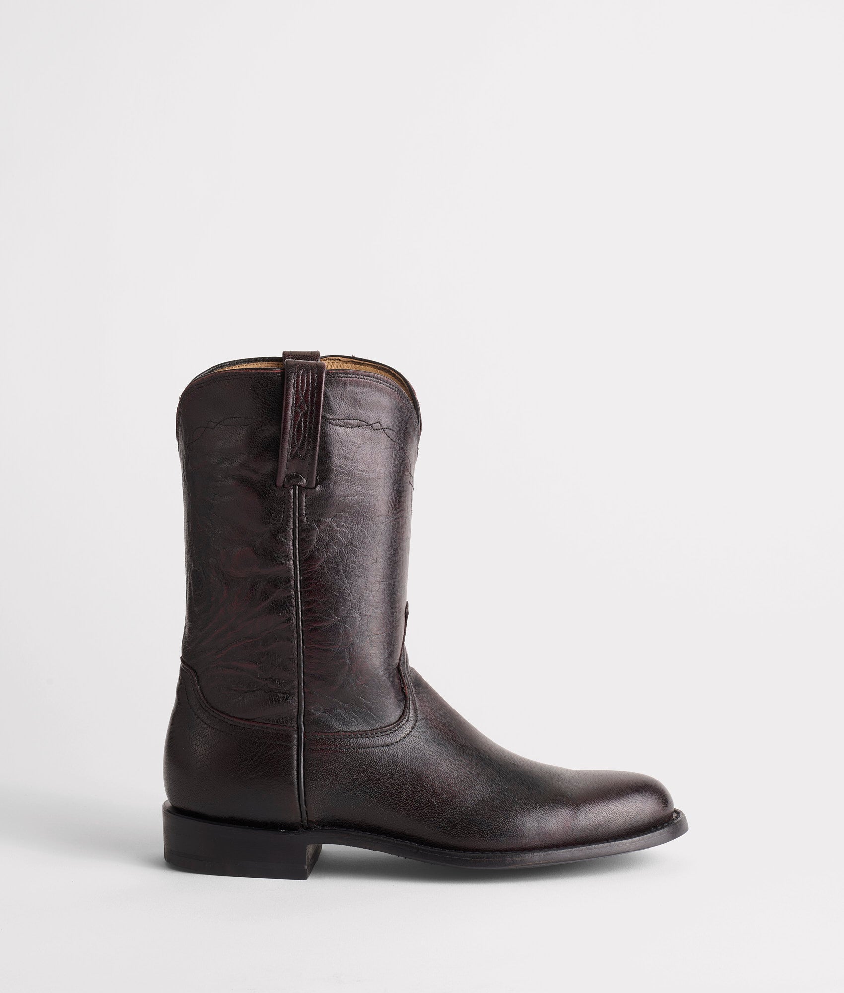 Majestic Roper Cowboy Boots for Men - Genuine Leather Western Boots in Black Cherry | Perfect for Rodeo, Country Dancing & Outdoor Adventures
