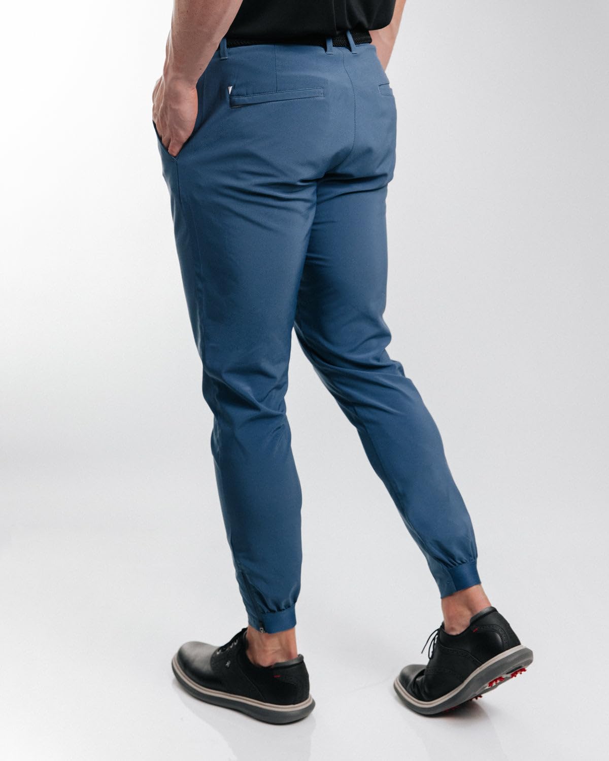 Primo Golf Jogger Pants for Men - Lightweight 4-Way Stretch Golf Trousers with 4 Pockets, Inner Gel Waistband & Elastic Zipper Ankles - Perfect for Golfing, Travel & Casual Wear