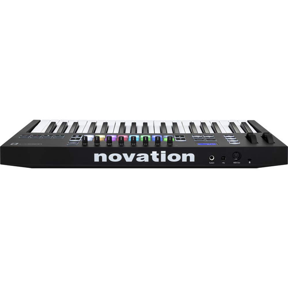 Novation Launchkey 37 MK3 37-Key USB MIDI Keyboard Controller Bundle with Studio Headphones, Sustain Pedal & MIDI Cable - Perfect for Music Production, Live Performance & Home Recording
