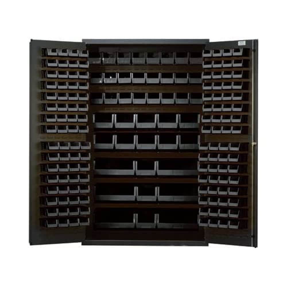 Black Storage Cabinet with 171 Bins - Organize Tools, Crafts & Office Supplies for Home or Garage
