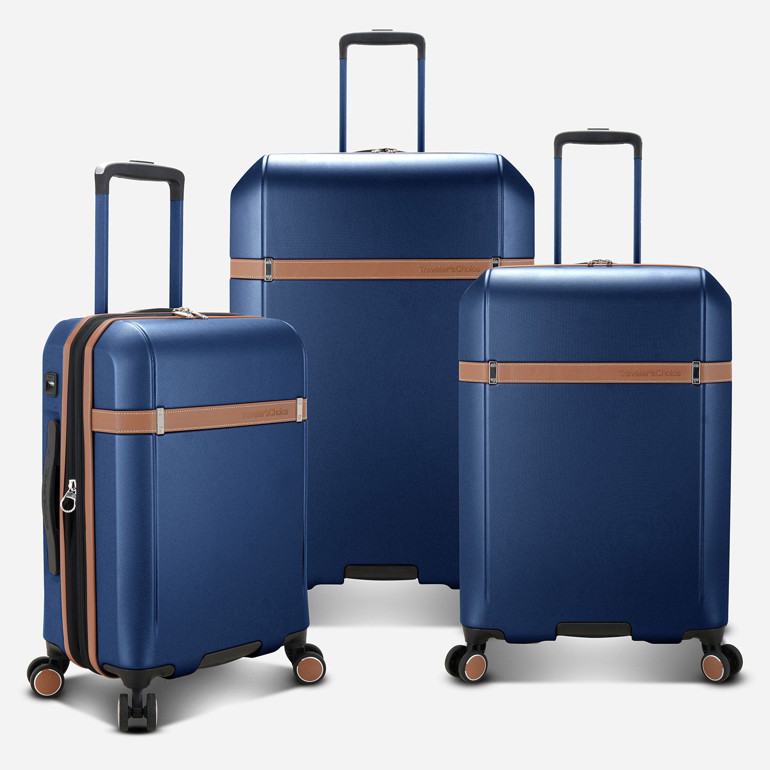 Premium Candlewood 3-Piece Luggage Set with Spinner Wheels - Lightweight Expandable Suitcase for Travel, Business & Vacation (Black) - Perfect for Airplane Carry-On & Checked Baggage