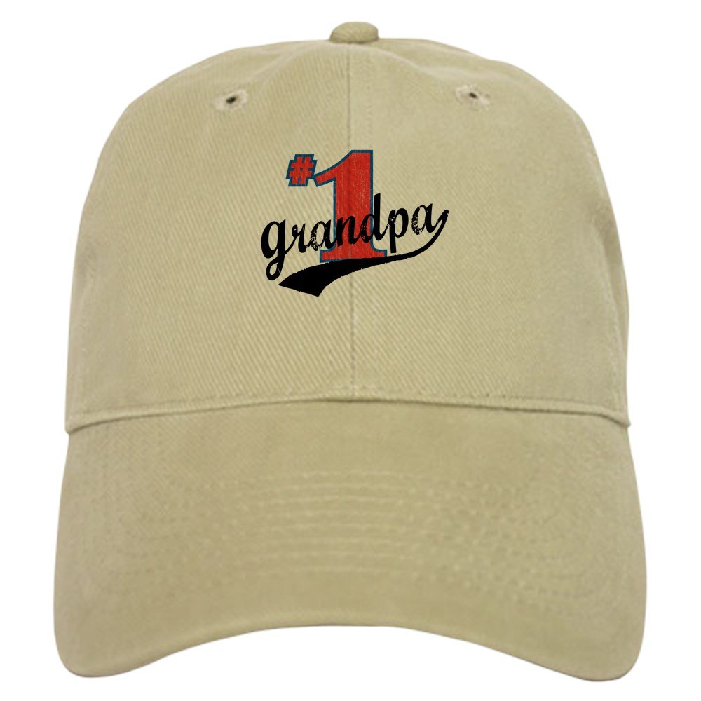 #1 Grandpa Baseball Cap - Adjustable Dad Hat for Casual Outings