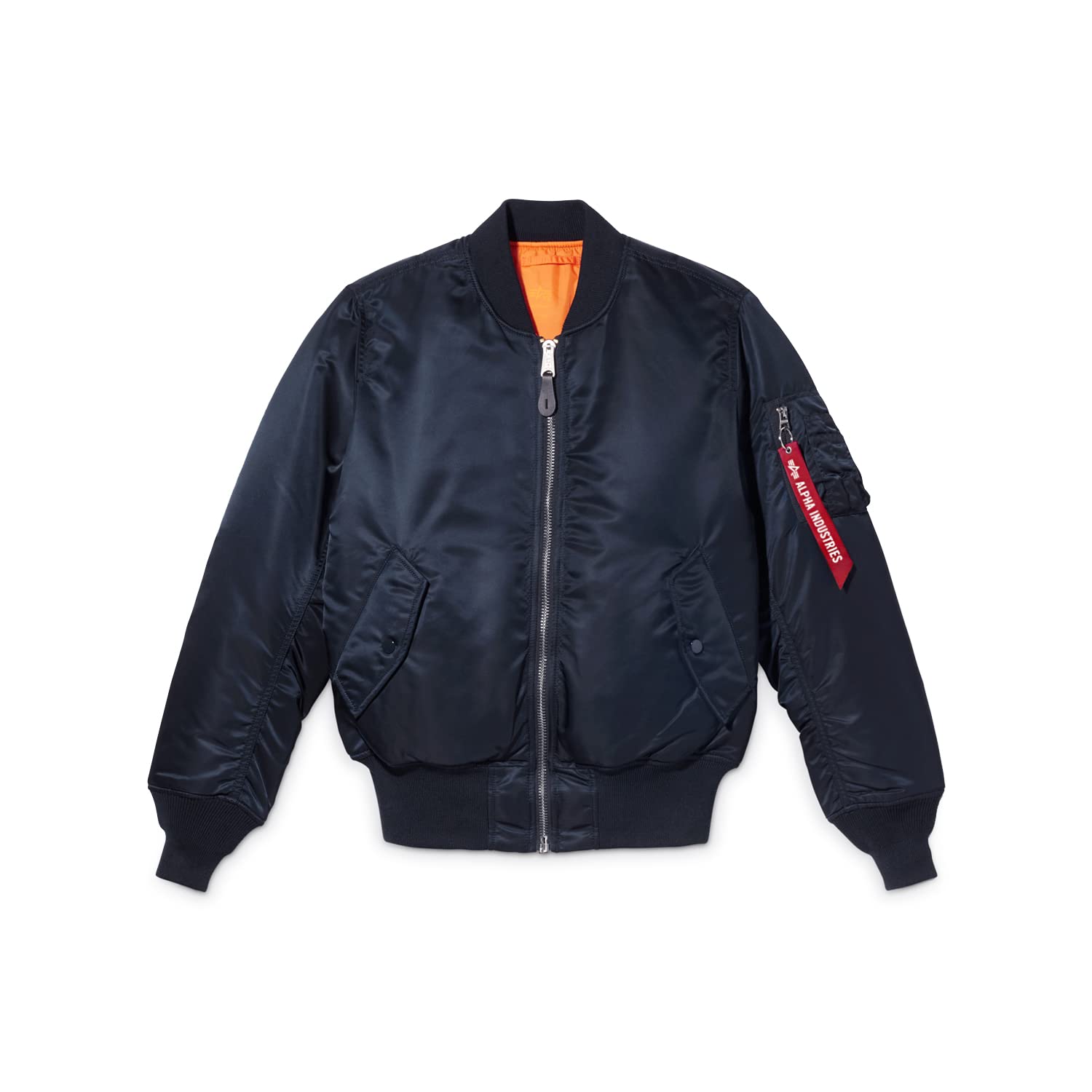 Alpha Industries MA-1 Bomber Flight Jacket - Men's Military Style Jacket for Pilots & Fashion | Durable Nylon Outerwear for Aviation & Streetwear