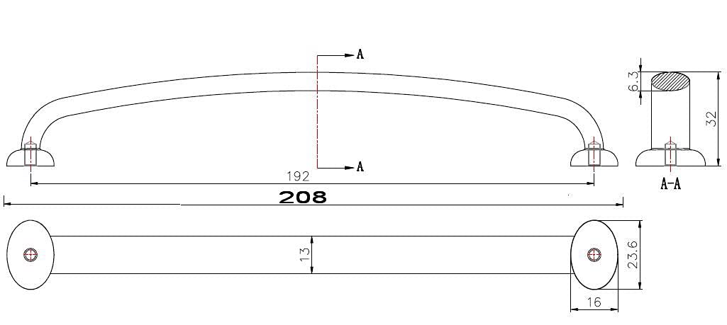 Richelieu Hardware 51278192180 Dorval Collection 7 9/16-inch (192mm) Polished Nickel Cabinet Drawer Pull Handle - Traditional Style for Kitchen Cabinets, Bathroom Vanity & Furniture Drawers - Durable & Stylish Hardware Upgrade
