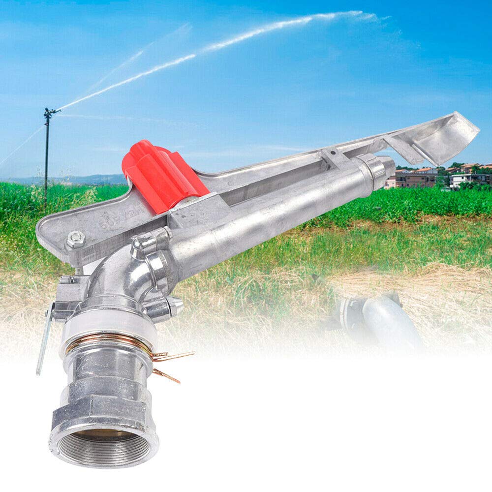 1.5'' Water Sprinkler Gun for Large Area Farm Irrigation - Heavy Duty Agricultural Water Spray Tool for Efficient Crop Watering and Field Maintenance