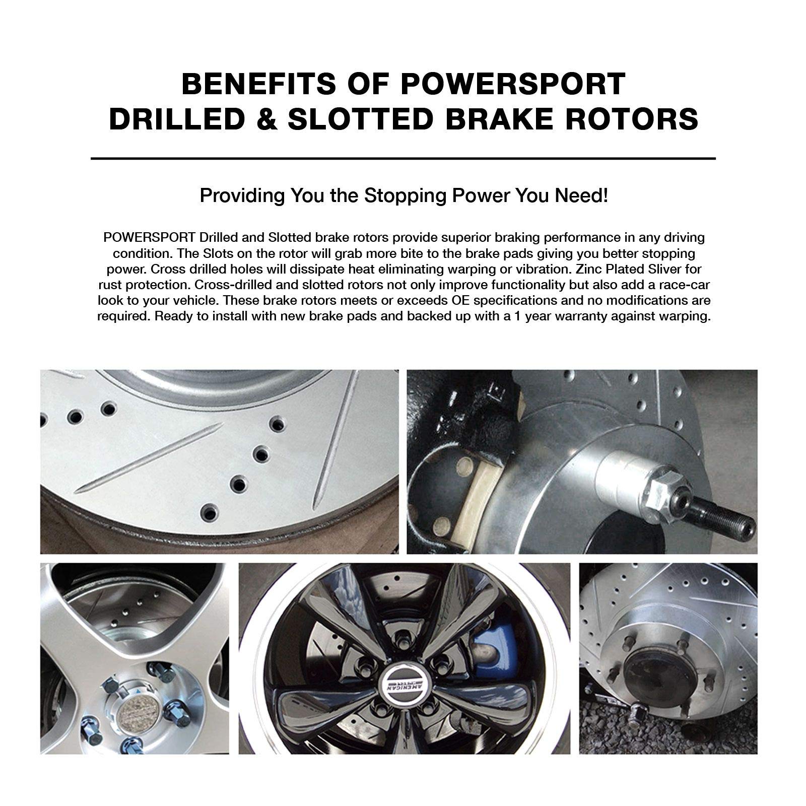 High-Performance Front & Rear Brake Pads and Rotors Kit for 2010-2014 Hyundai Genesis | Ceramic Brake Pads & Drilled Rotors | Enhanced Stopping Power for Sport Driving & Daily Commutes