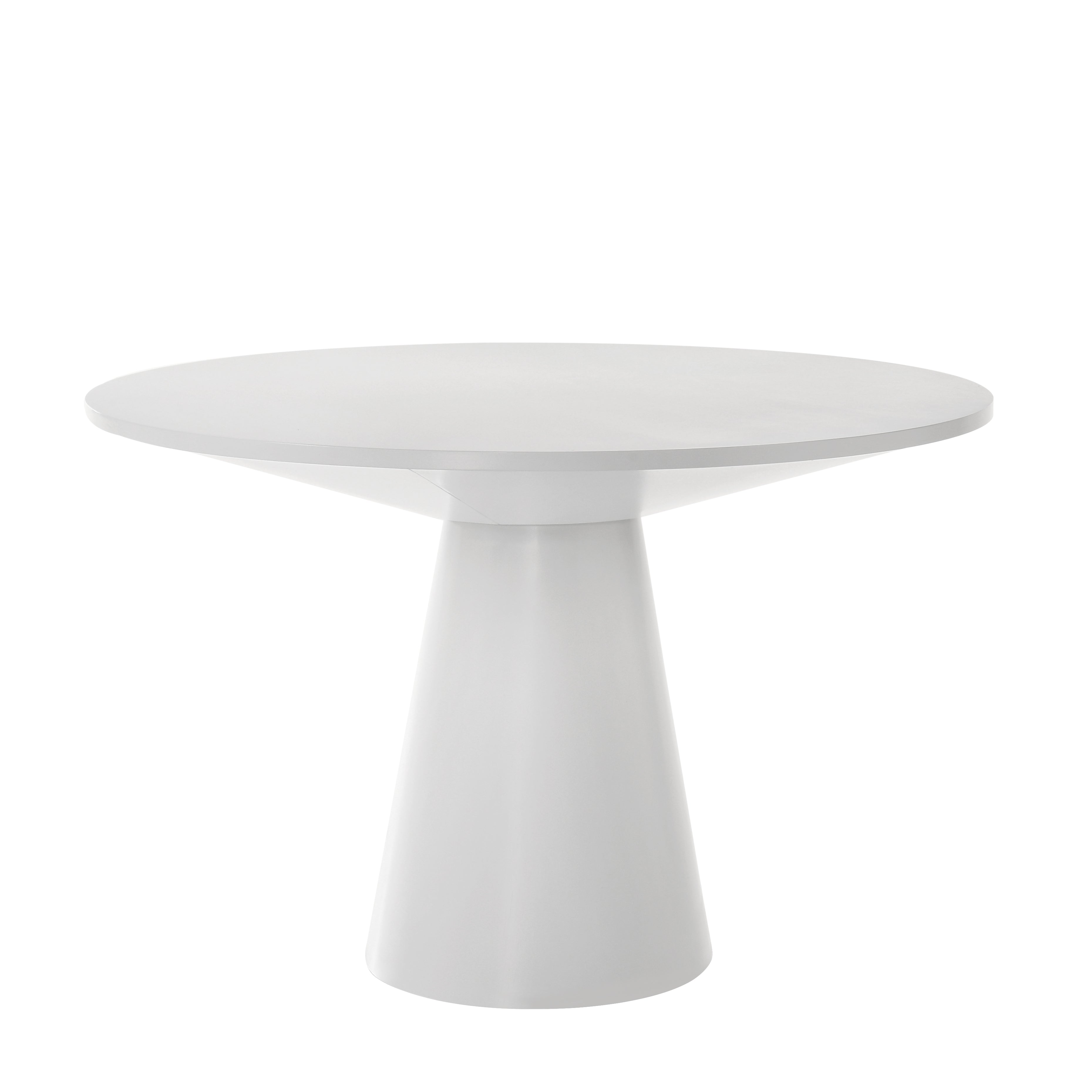 Modern Rocco 5-Piece Round Dining Set with Pedestal Table & 4 Chairs - Perfect for Small Spaces, Breakfast Nooks & Contemporary Kitchens