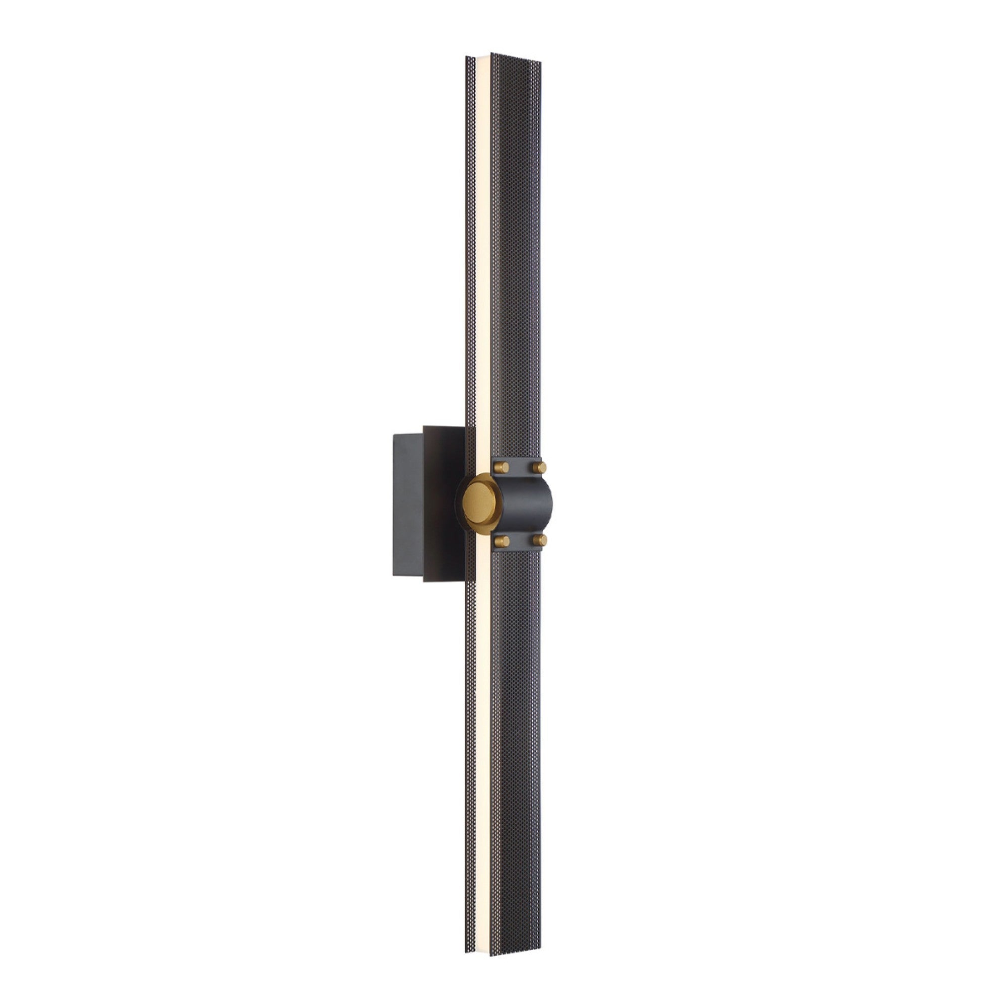 Admiral 28 LED Wall Sconce Light Fixture - Gold & Black Finish - Modern Indoor Lighting for Bedroom, Living Room, Hallway & Staircase