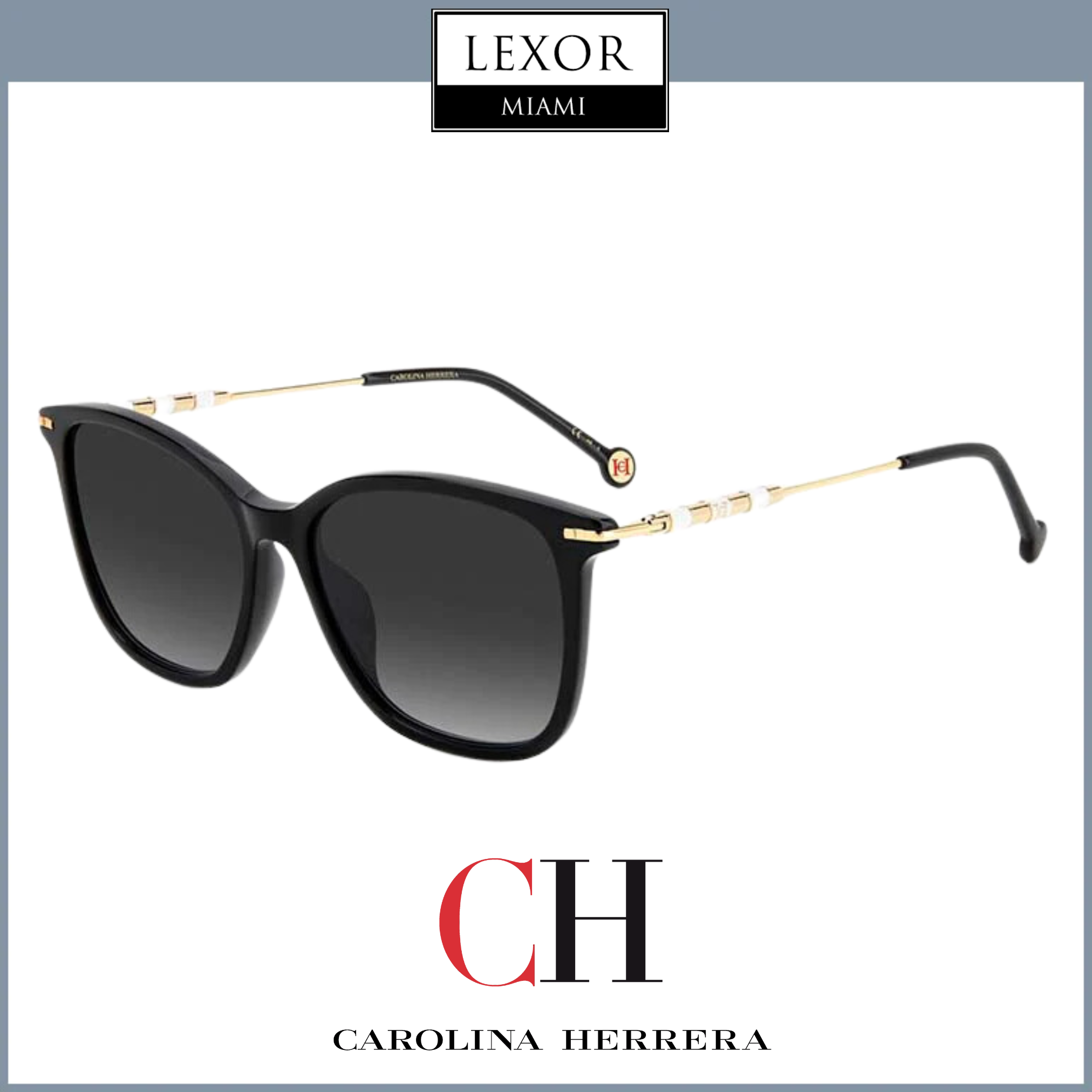 Carolina Herrera HER 0100/G/S 0807 9O 56/16 Women's Designer Sunglasses - UV Protection & Polarized Lenses for Fashion & Outdoor Activities