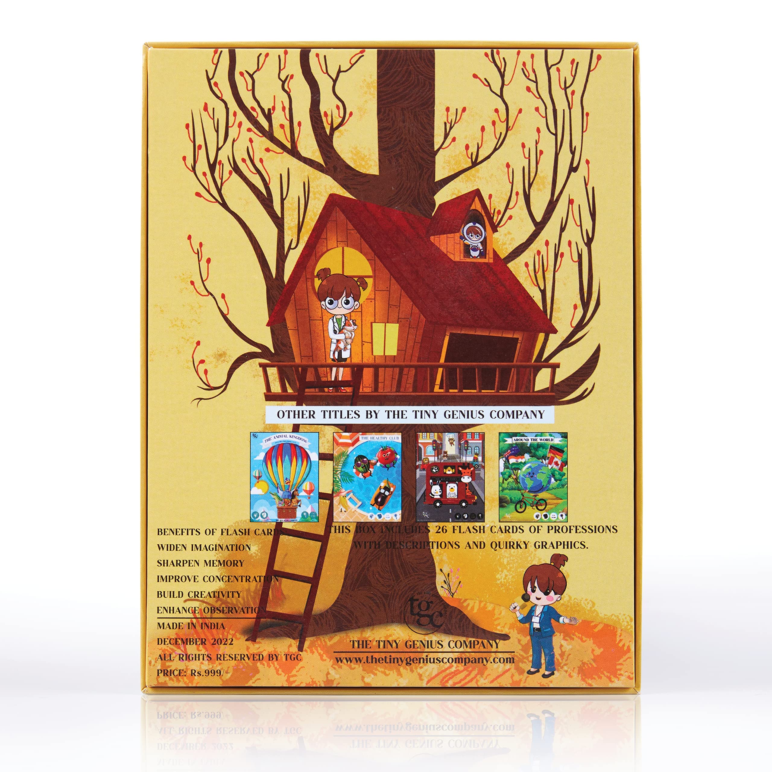 TGC Jumbo ABC Flash Cards for Toddlers 1-6 - 26 Animal Alphabet Cards for Preschool Learning & Home Use