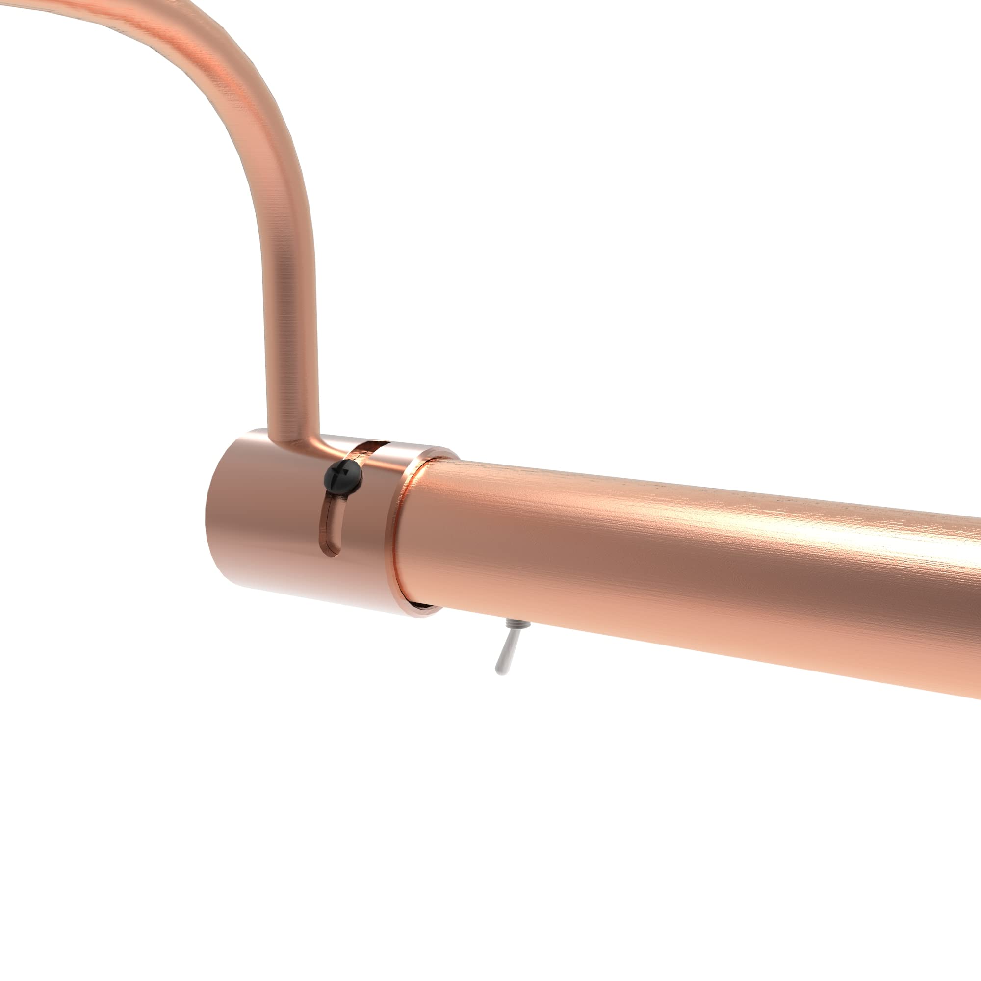 Cocoweb 12 Inch Tru-Slim Copper Picture Light - LED 2700K Adjustable Arm Plug-in with Toggle Switch, Sleek Compact Design for Artwork, Paintings & Wall Decor