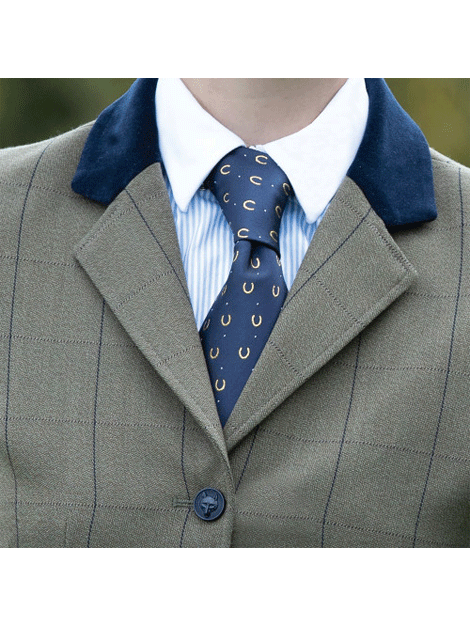 Equetech Professional Horseshoes Tie for Men - Stylish & Durable Necktie for Equestrian Enthusiasts, Perfect for Horse Riding Events, Weddings, and Business Occasions