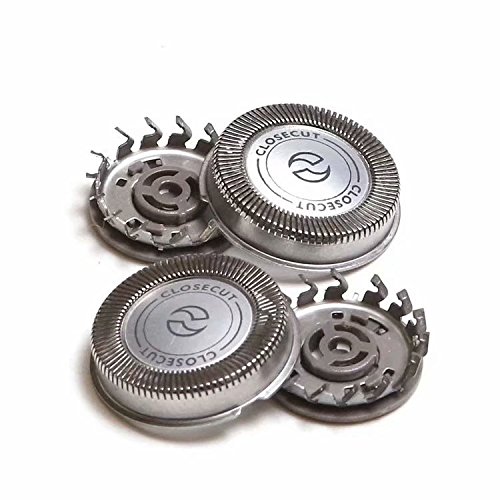 3Pcs Replacement Shaver Blades for Philips Norelco HQ4 HQ58 HQ56 HQ80 - Sharp Durable Razor Heads for Smooth Shaving at Home or Travel