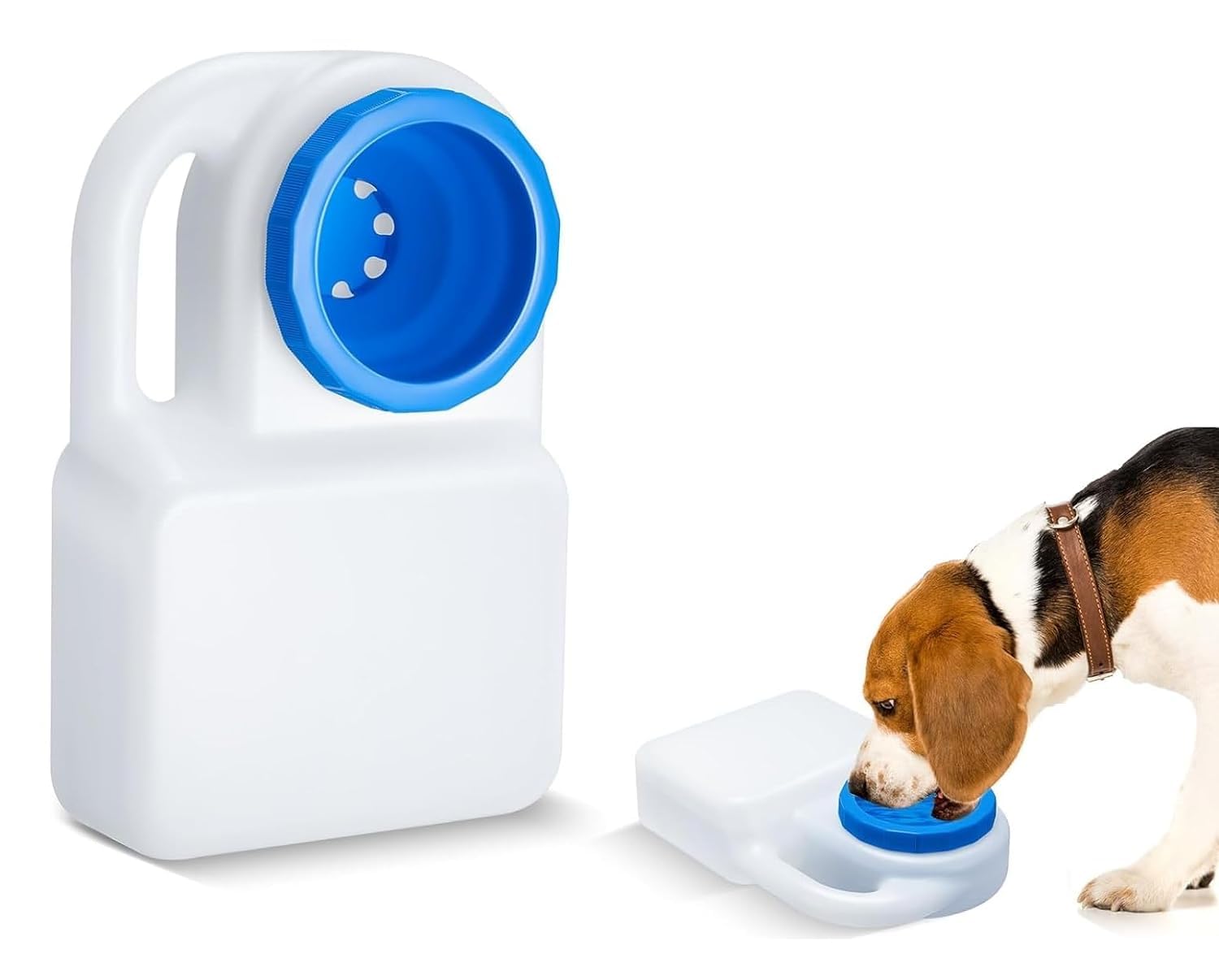 **Istara Portable Dog Water Bottle - Foldable, Splash-Free Pet Feeder & Travel Bowl for Dogs, BPA-Free - Perfect for Hiking, Camping, and Car Rides**