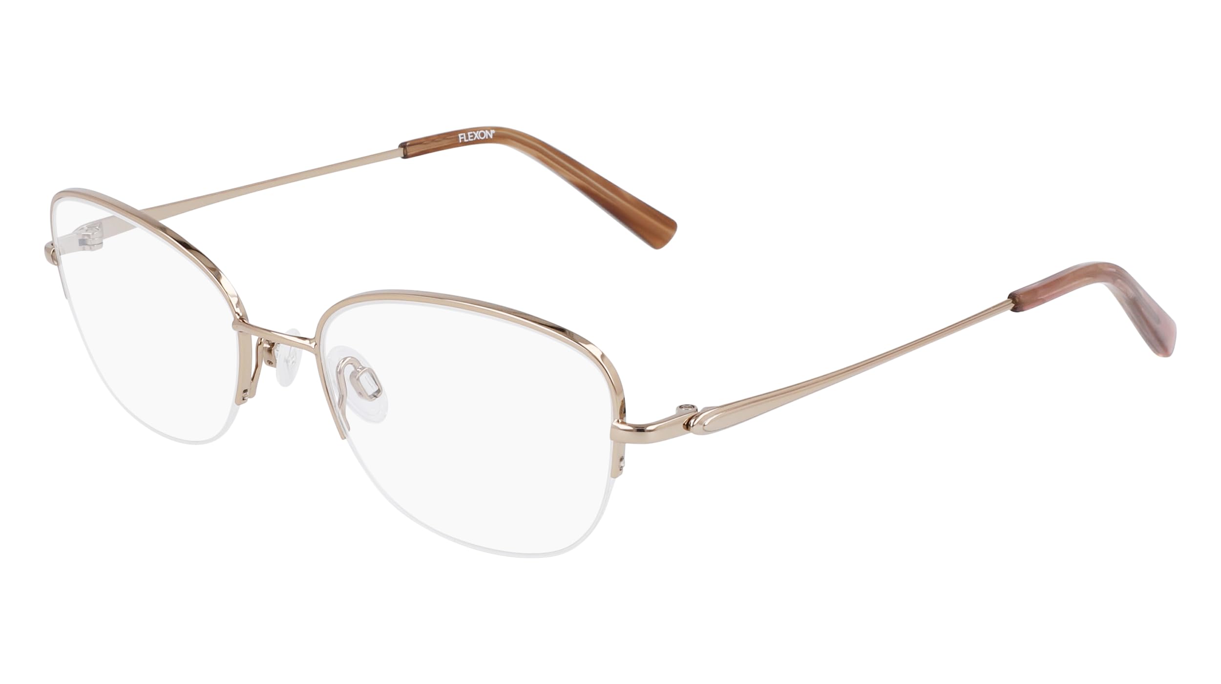 Flexon W 3037 770 Eyeglasses in Shiny Rose Gold - Lightweight & Durable Frame for Women | Perfect for Work, Reading & Everyday Wear