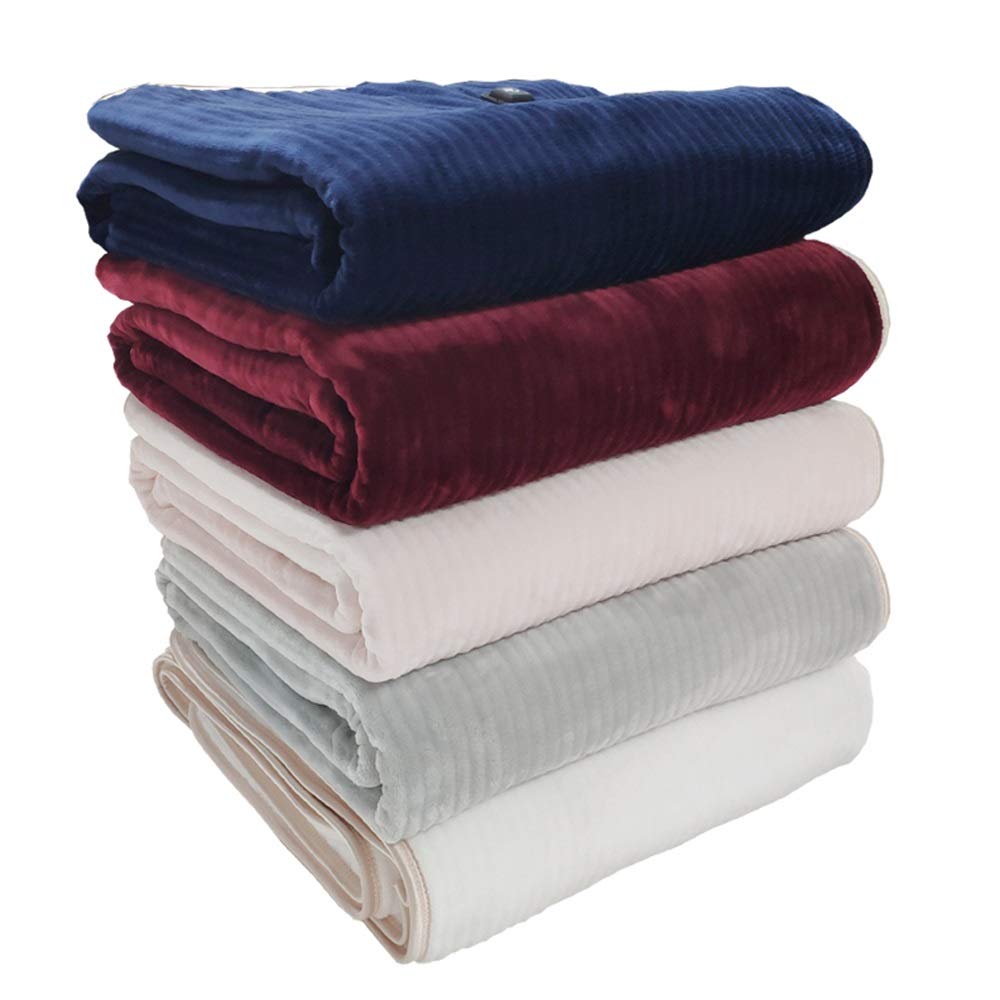 Fast Heating Electric Blanket with Carbon Fiber - 3 Adjustable Heat Settings, Machine Washable, for Home, Office & Car Use - Ideal for Physical Therapy, Health Care & Winter Warmth