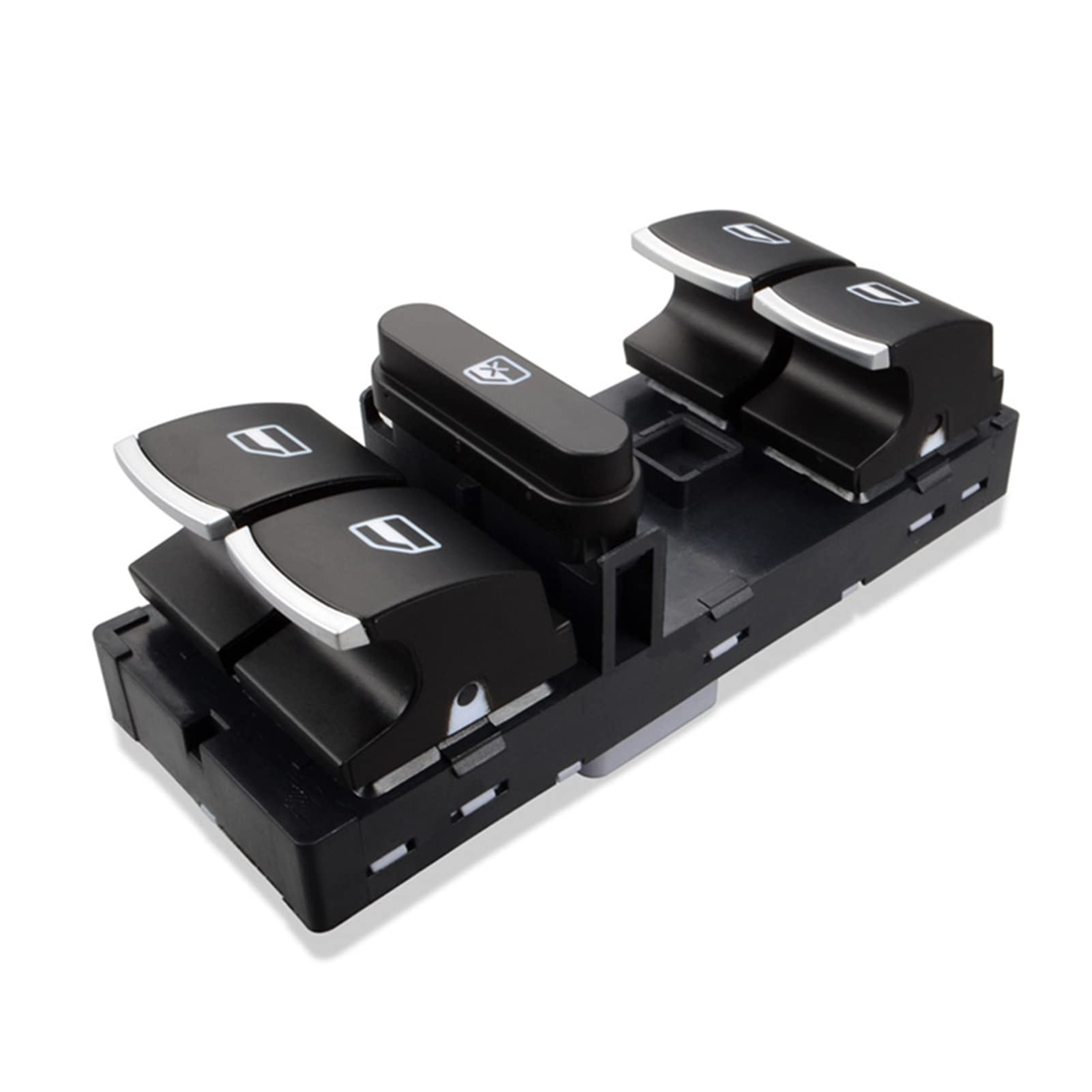 VW CC Passat Jetta Golf Tiguan Touran Driver Side Power Window Master Switch with Fog Light & Adjust Knob - 3pc Window Switch Replacement Kit | Perfect for Car Window Repair & Upgrade