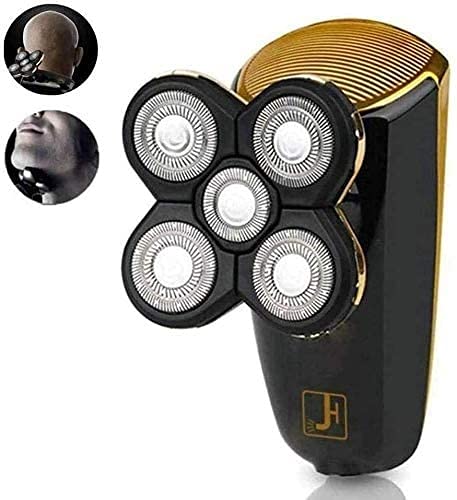 Men's Electric Shaver for Bald Heads - Cordless Rechargeable Rotary Razor & Beard Trimmer | Wet & Dry Use | Perfect for Travel, Gym & Daily Grooming